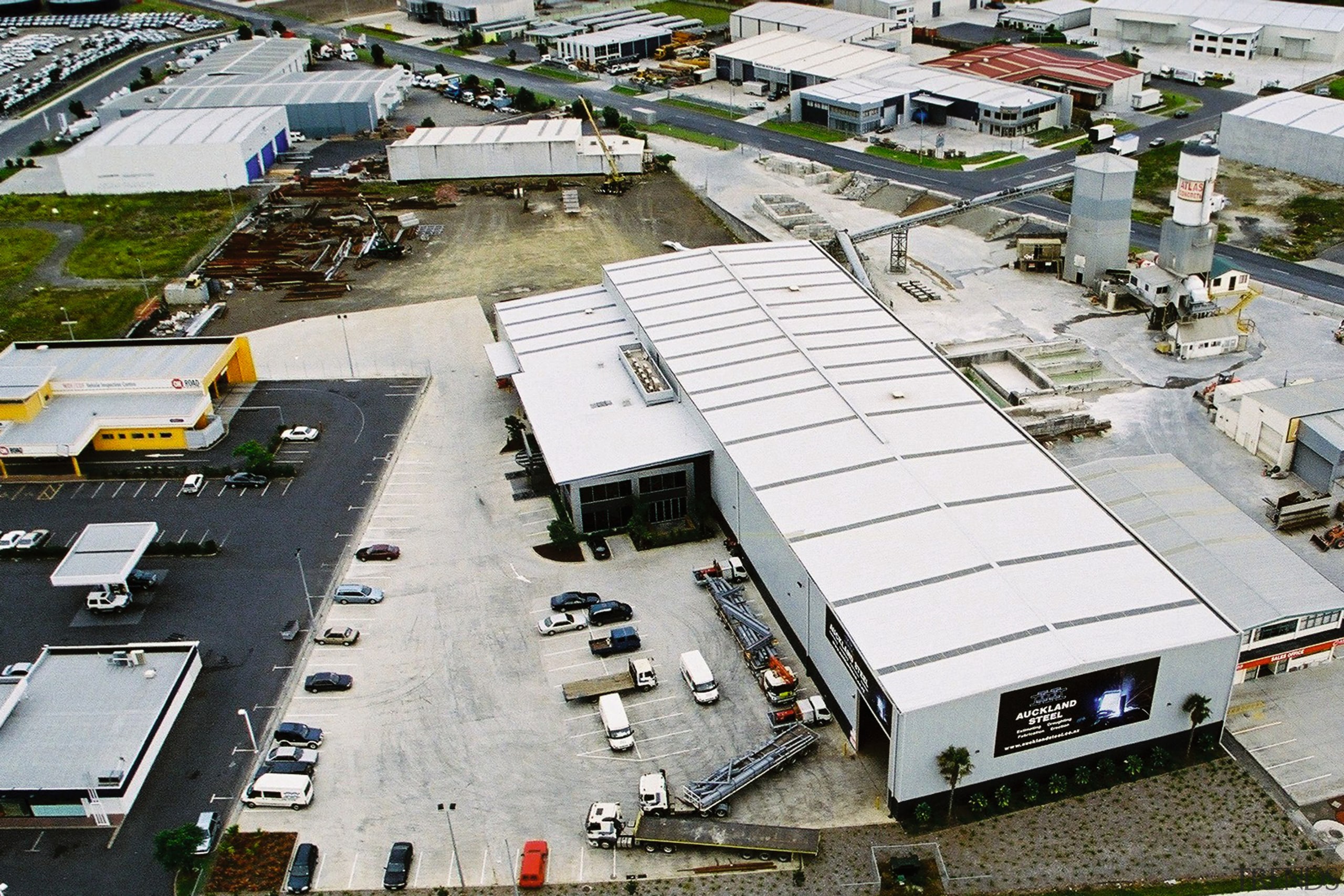 A view of the work done by Auckland aerial photography, roof, gray, white