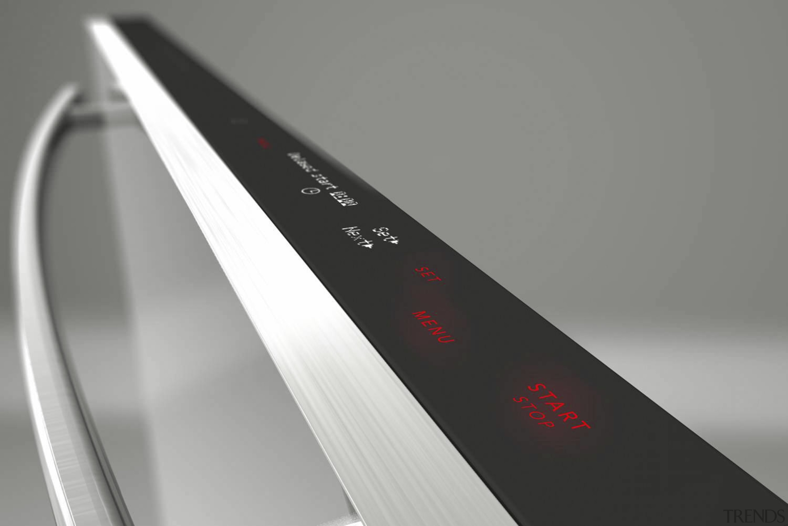 View of Asko appliance dishwashers. - View of font, hardware, product, product design, gray