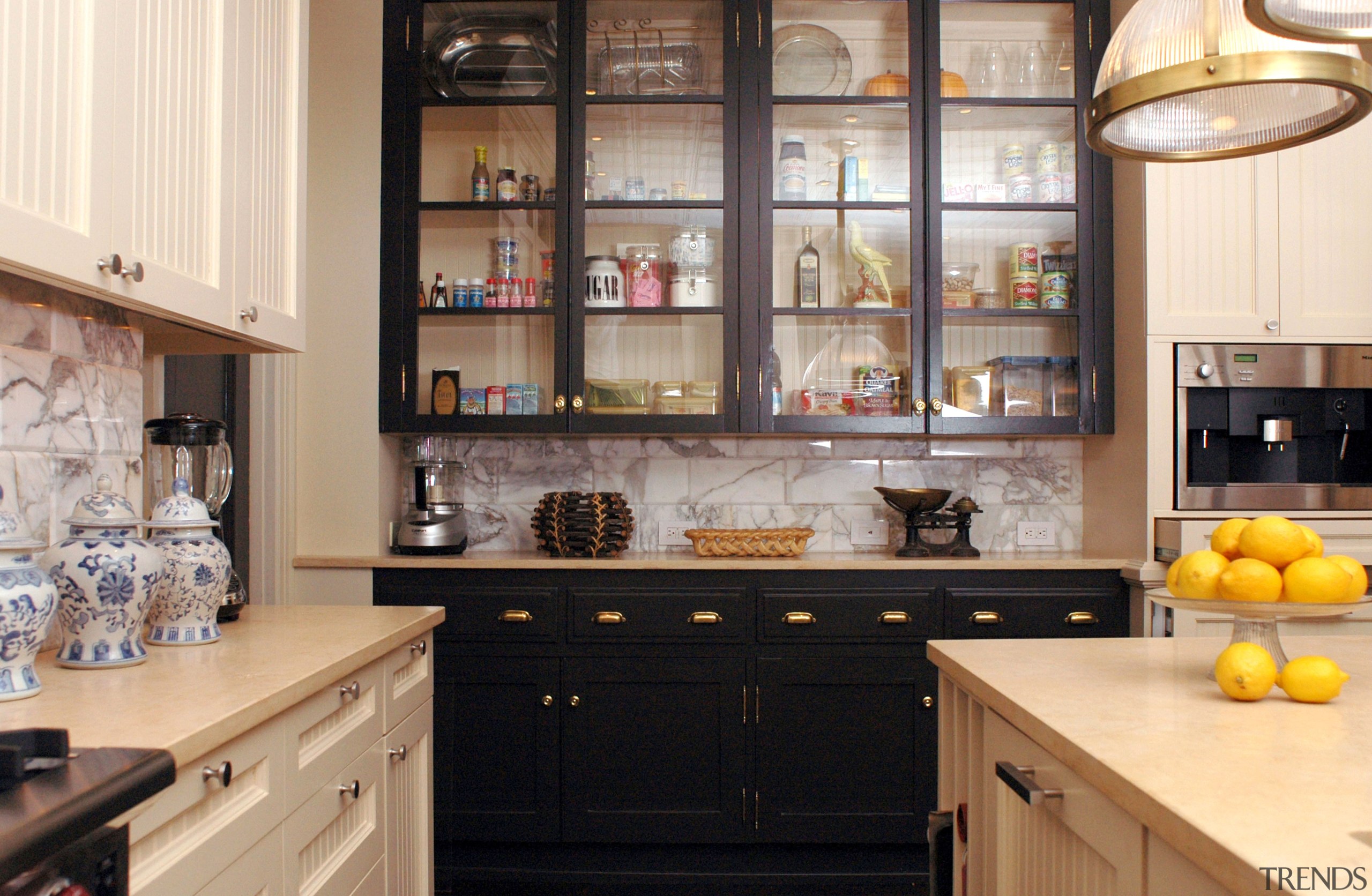 view of kitchen showing butler's pantry, cabinetry, countertops. cabinetry, countertop, cuisine classique, interior design, kitchen, room, gray