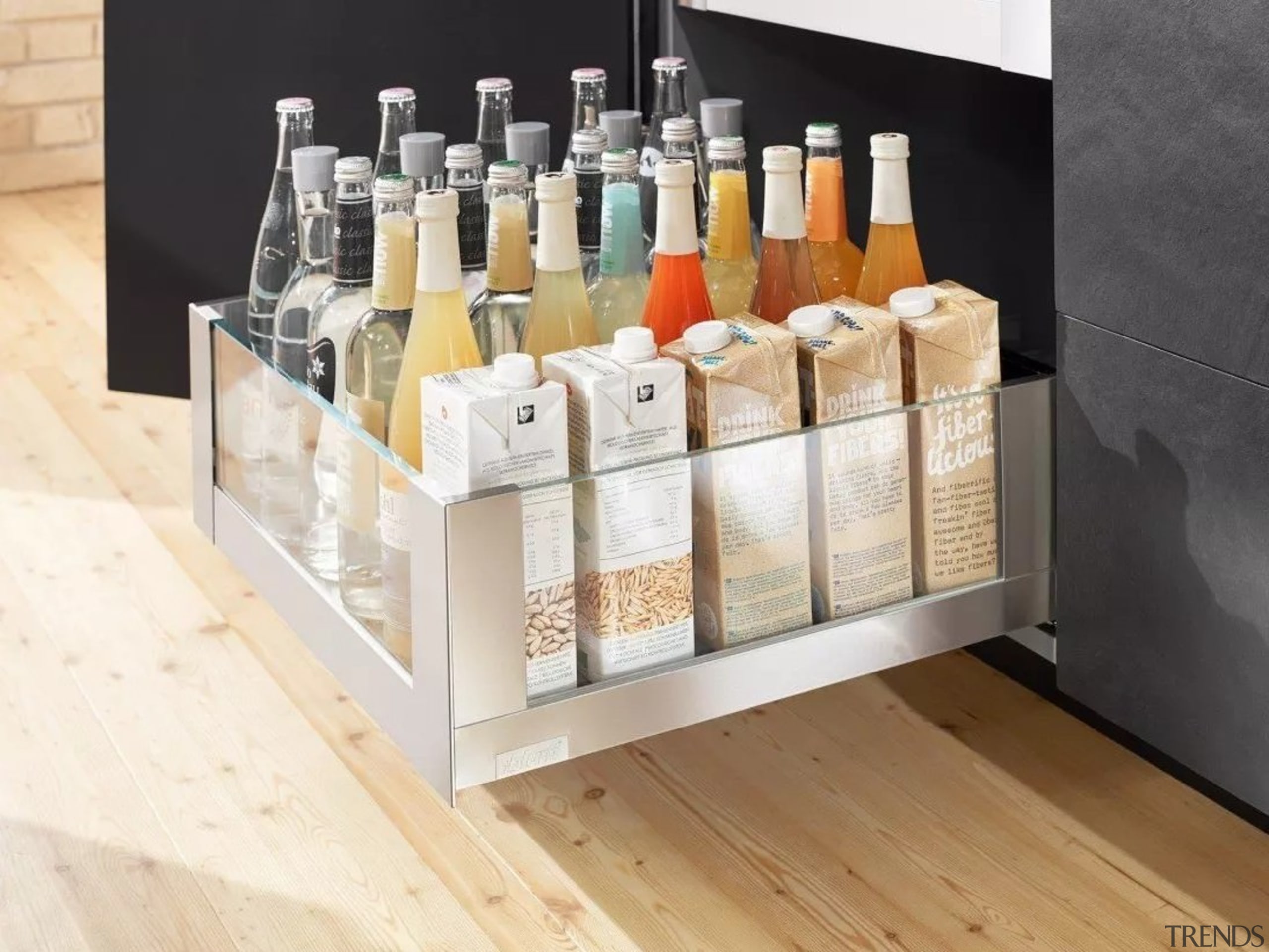 Learn more about Space Tower on the distilled beverage, furniture, liqueur, product, shelf, table, white