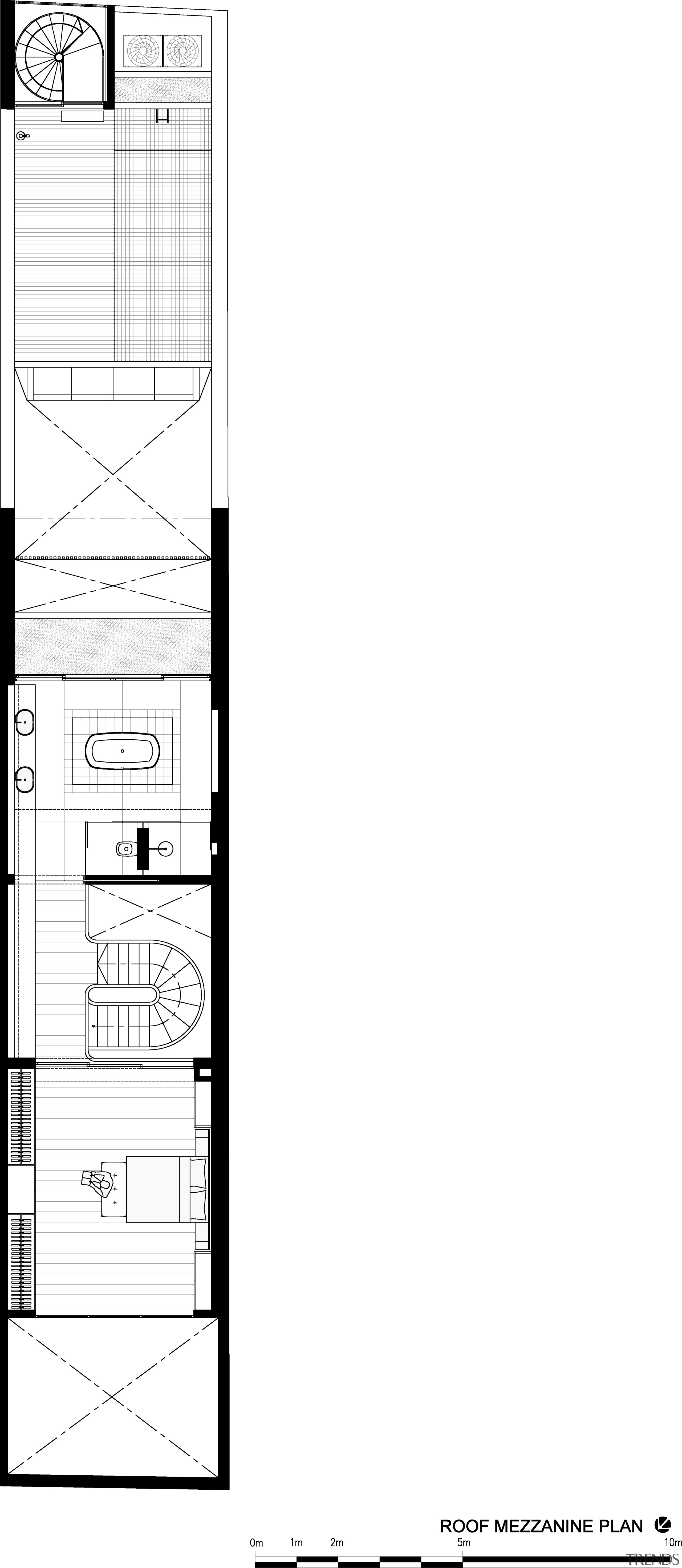 Attic floor plan of renovated Singapore shophouse - area, black and white, design, diagram, drawing, floor plan, font, line, paper, product design, structure, text, white