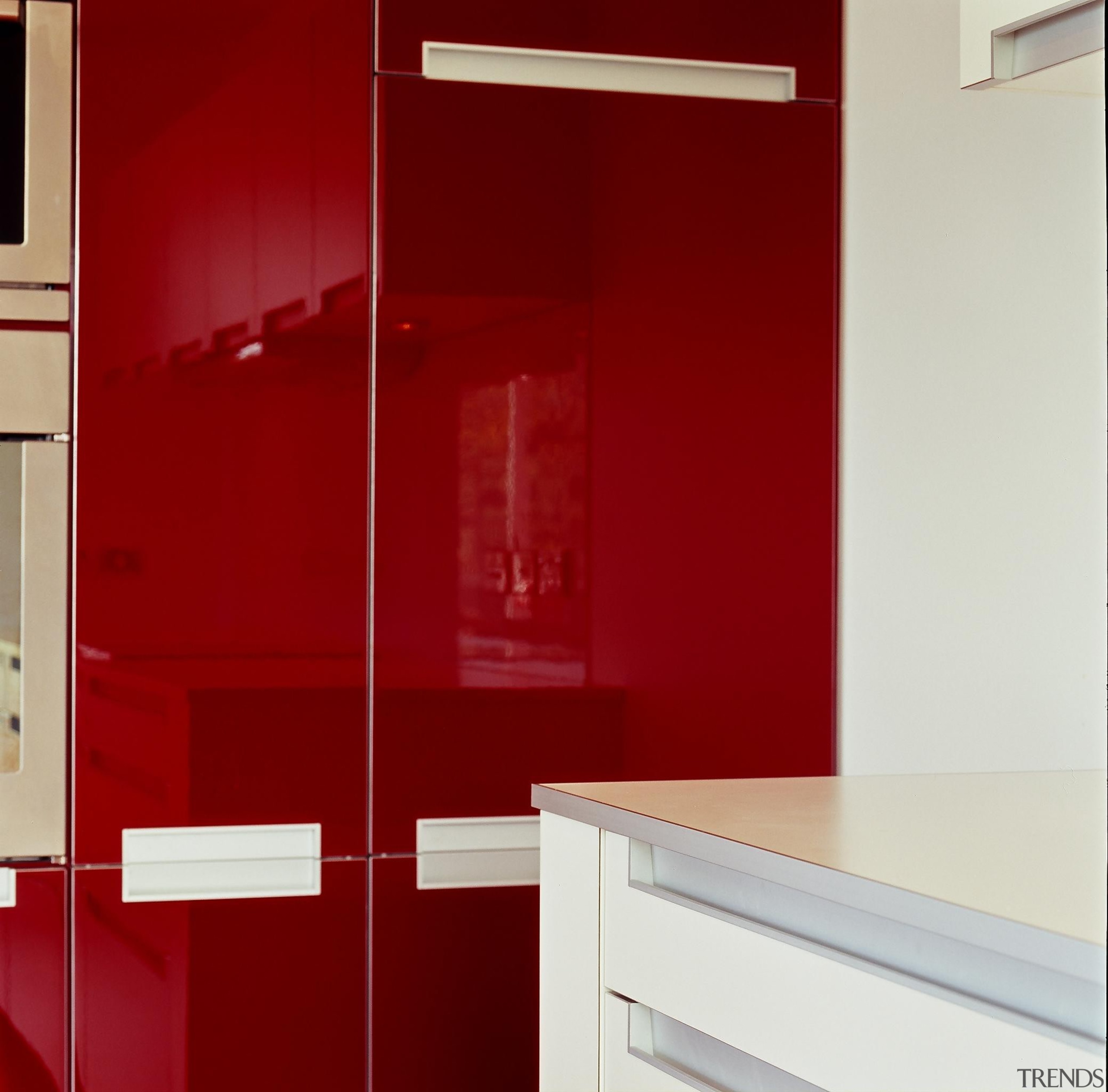 Korokoro Kitchen - Korokoro Kitchen - cabinetry | cabinetry, countertop, interior design, kitchen, red, room, wall, red, white