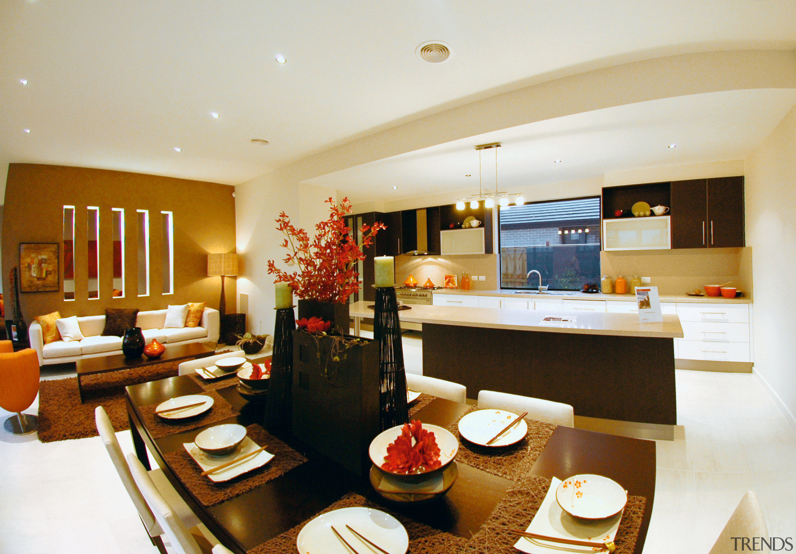 A view of a NSD home. - A interior design, living room, room, white, brown