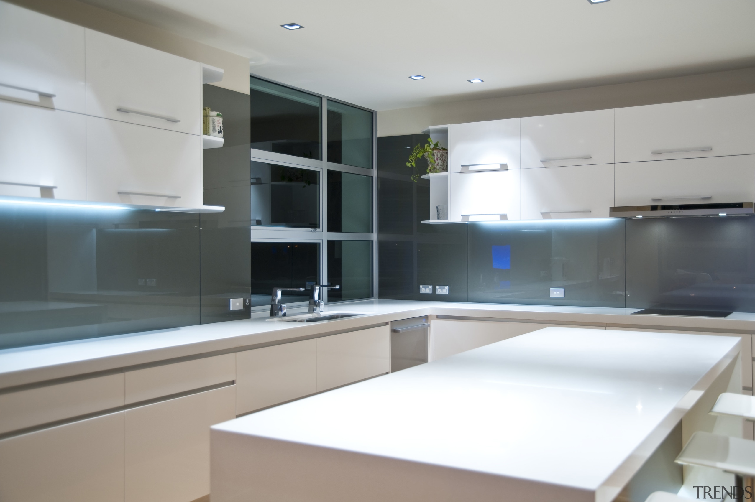 internal kitchen overview of Oak Manor,bench tops built cabinetry, countertop, interior design, kitchen, property, real estate, gray