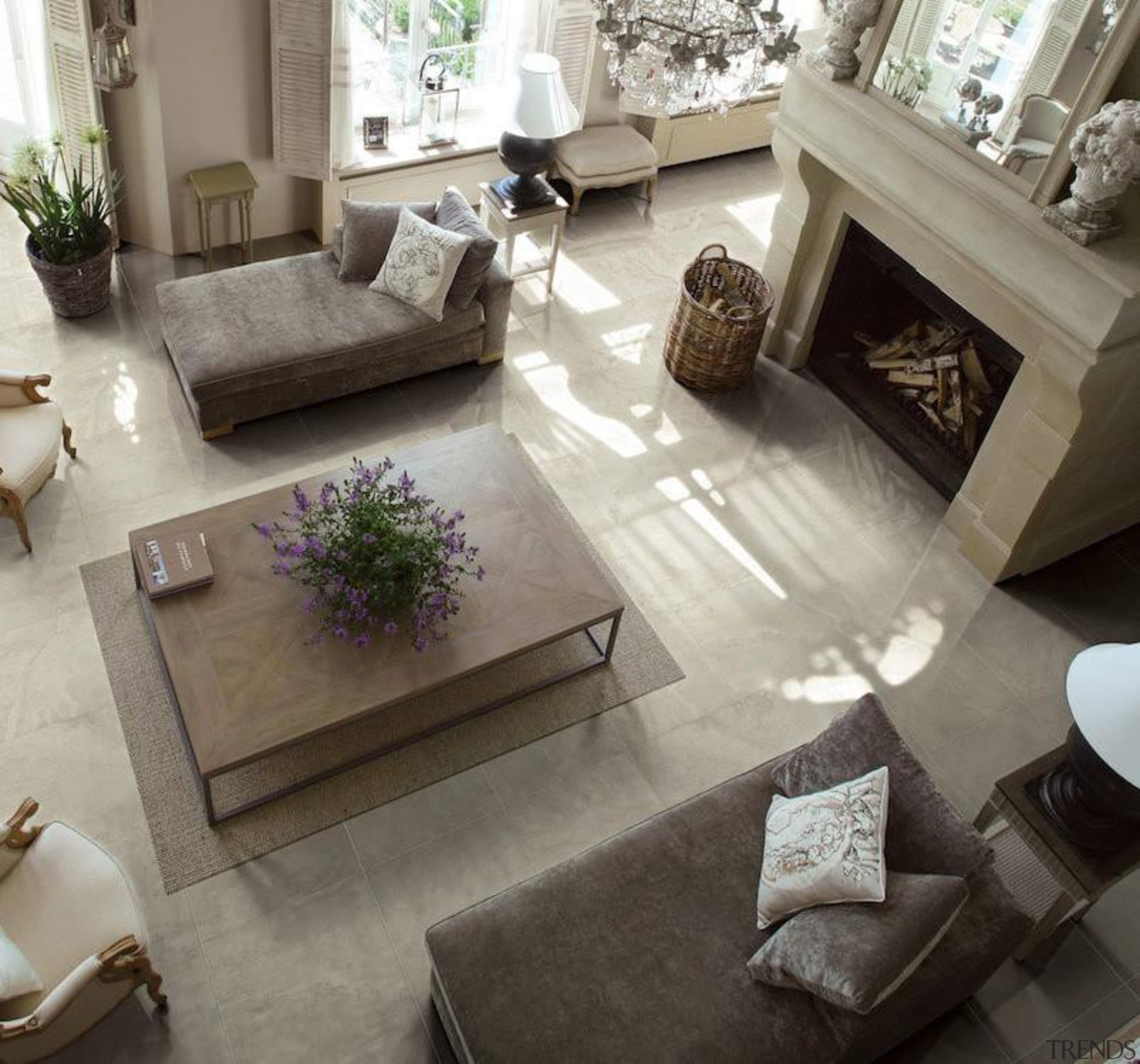 travertino white lounge interior floor tiles - Travertino coffee table, couch, floor, flooring, furniture, hardwood, home, interior design, laminate flooring, living room, table, tile, wood flooring, gray, black