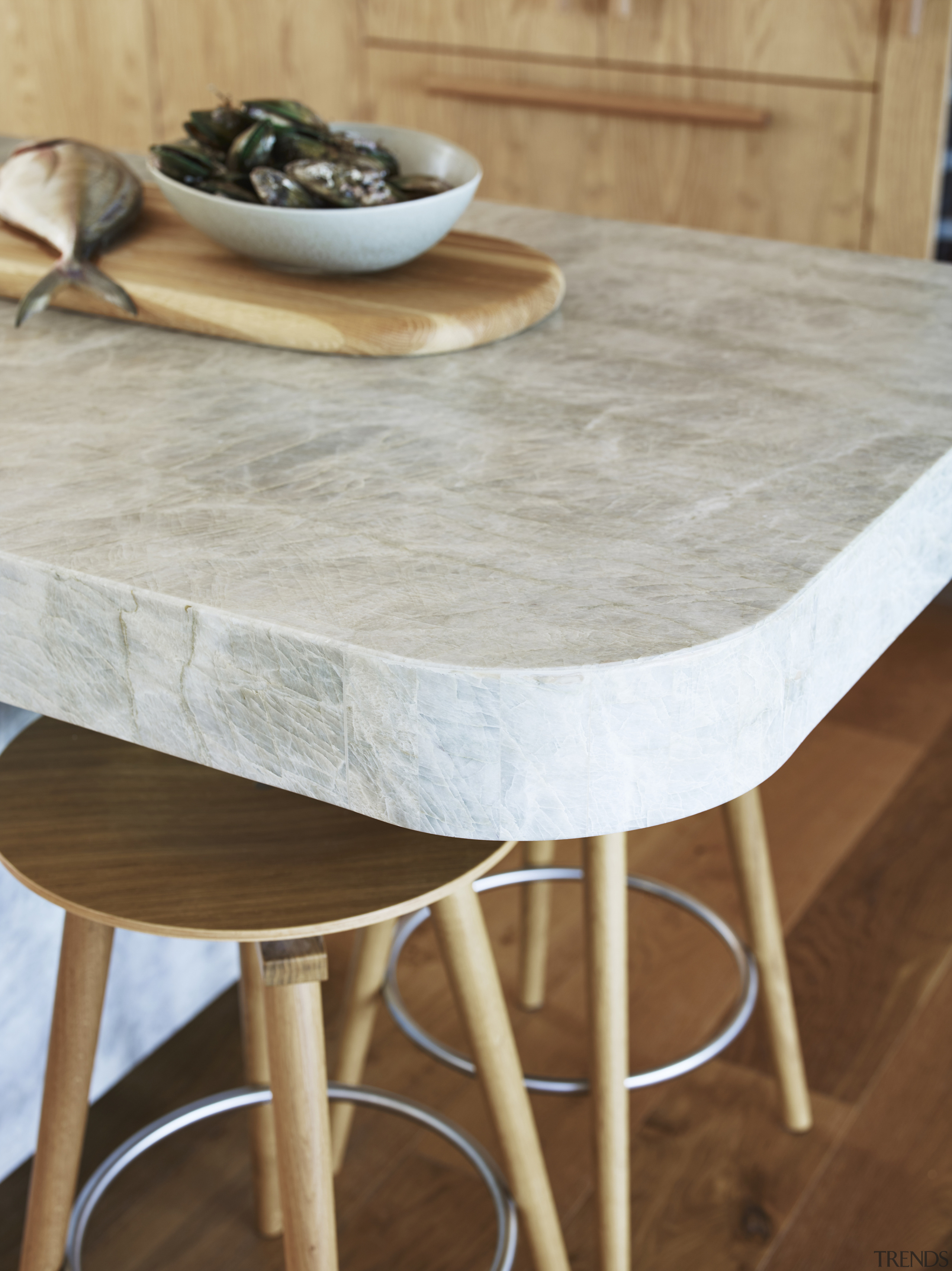 Creating the stone island was a painstaking process, 