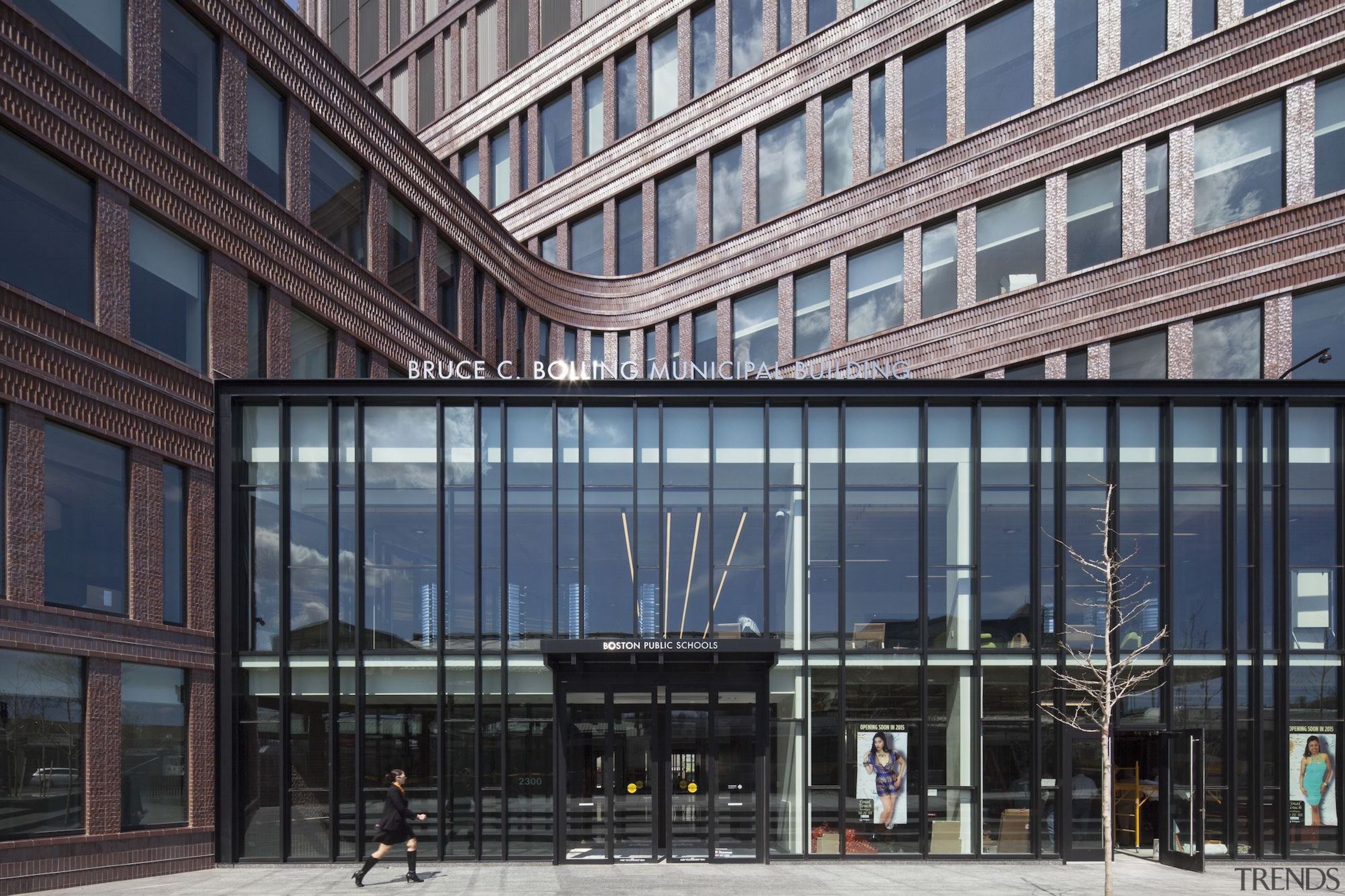 Bruce C. Bolling Municipal Building - Bruce C. architecture, building, commercial building, corporate headquarters, facade, headquarters, metropolis, metropolitan area, mixed use, black, gray