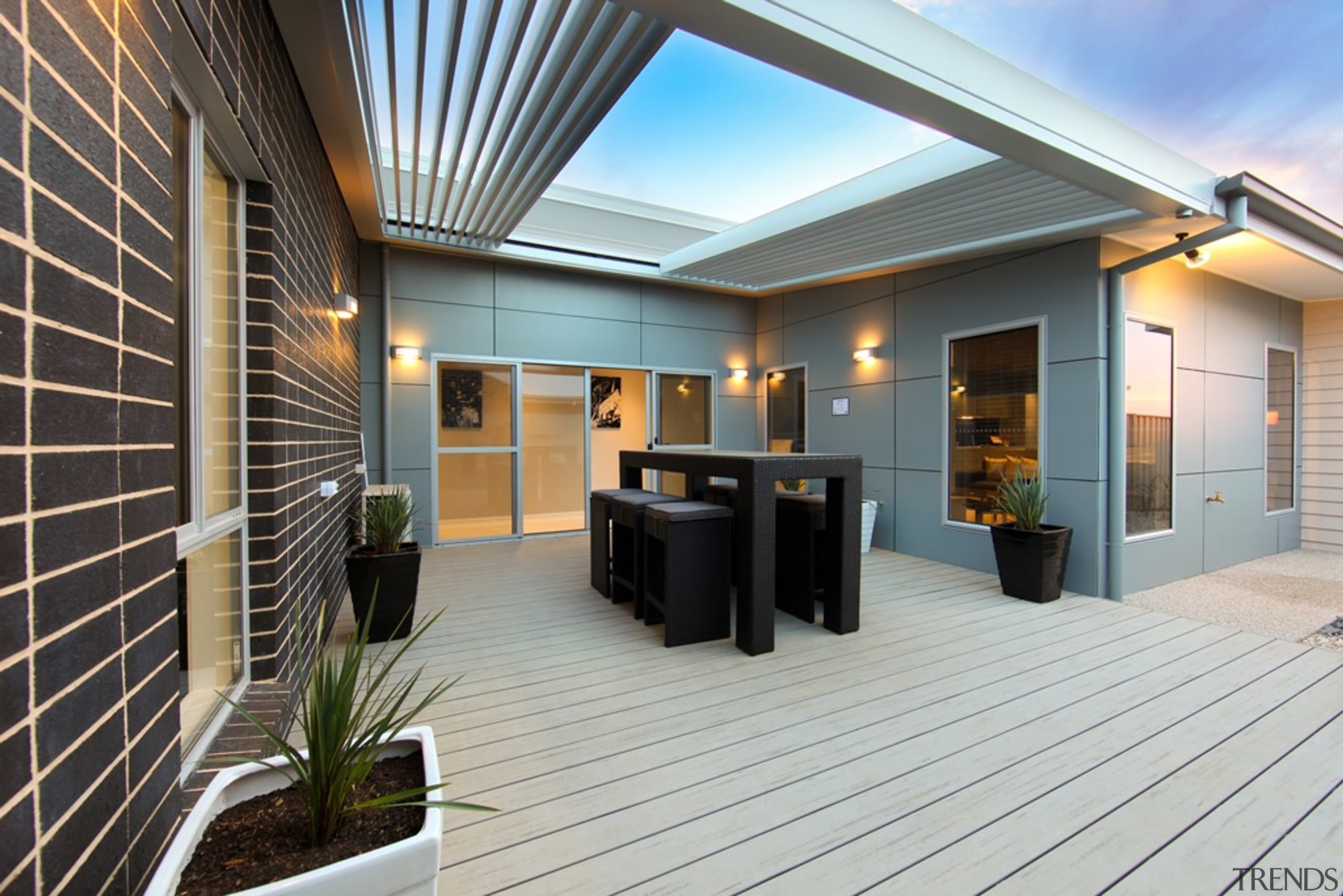 78580_louvretec-new-zealand-ltd_1557360757 - apartment | architecture | building | apartment, architecture, building, ceiling, deck, design, estate, facade, floor, home, house, interior design, lighting, porch, property, real estate, residential area, roof, room, siding, gray