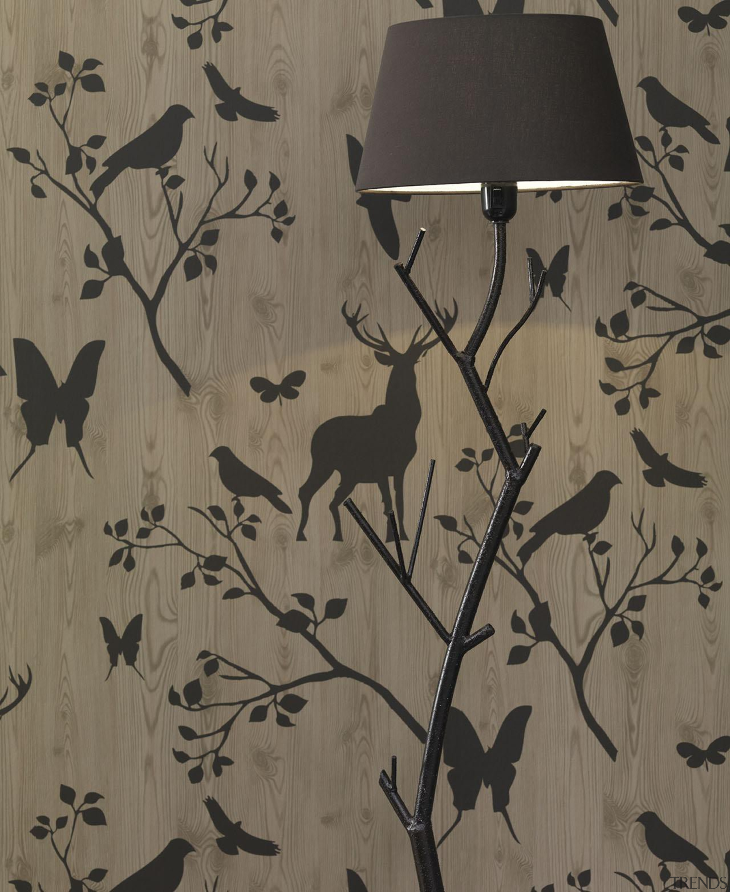 Modern Style Range - branch | design | branch, design, fauna, pattern, wall, wallpaper, wood, gray