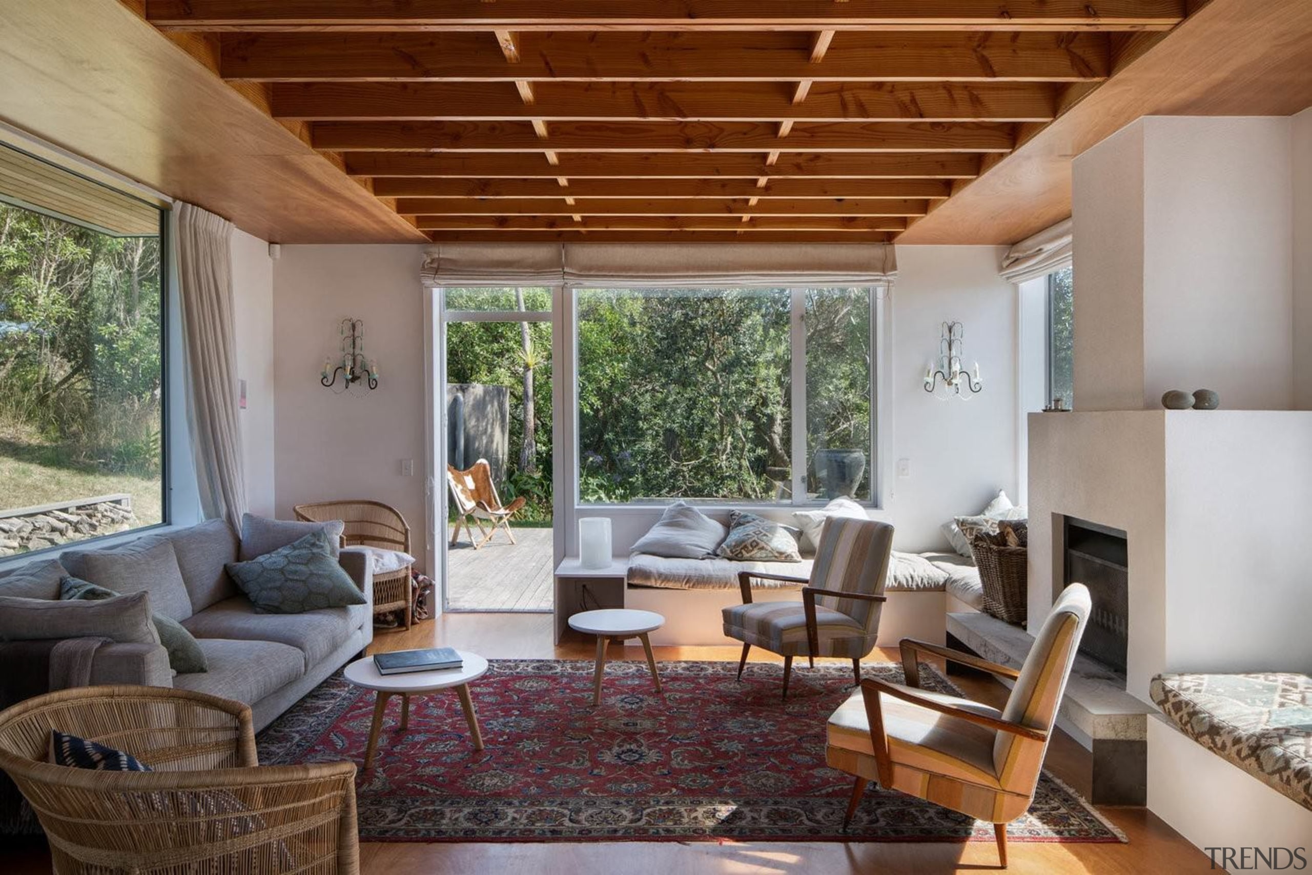 Architect: Parsonson ArchitectsPhotography by Paul McCredie ceiling, house, interior design, living room, property, real estate, gray, brown