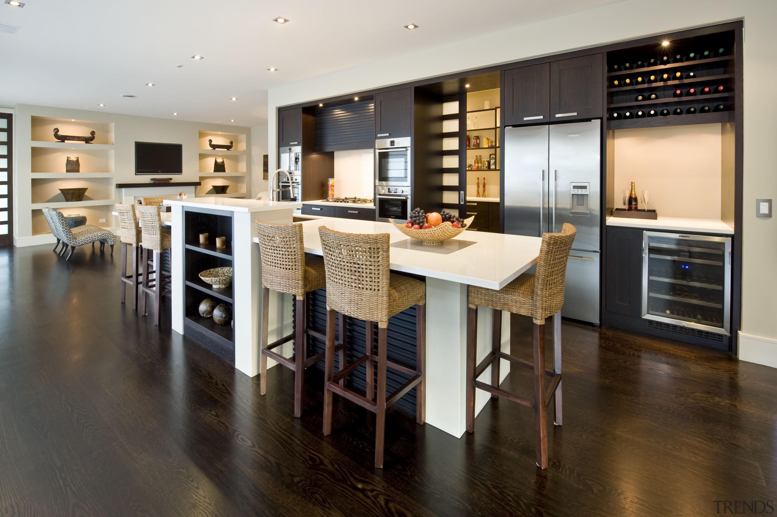 032 bale 14 - Bale 14 - countertop countertop, floor, flooring, hardwood, interior design, kitchen, wood, wood flooring, gray, black