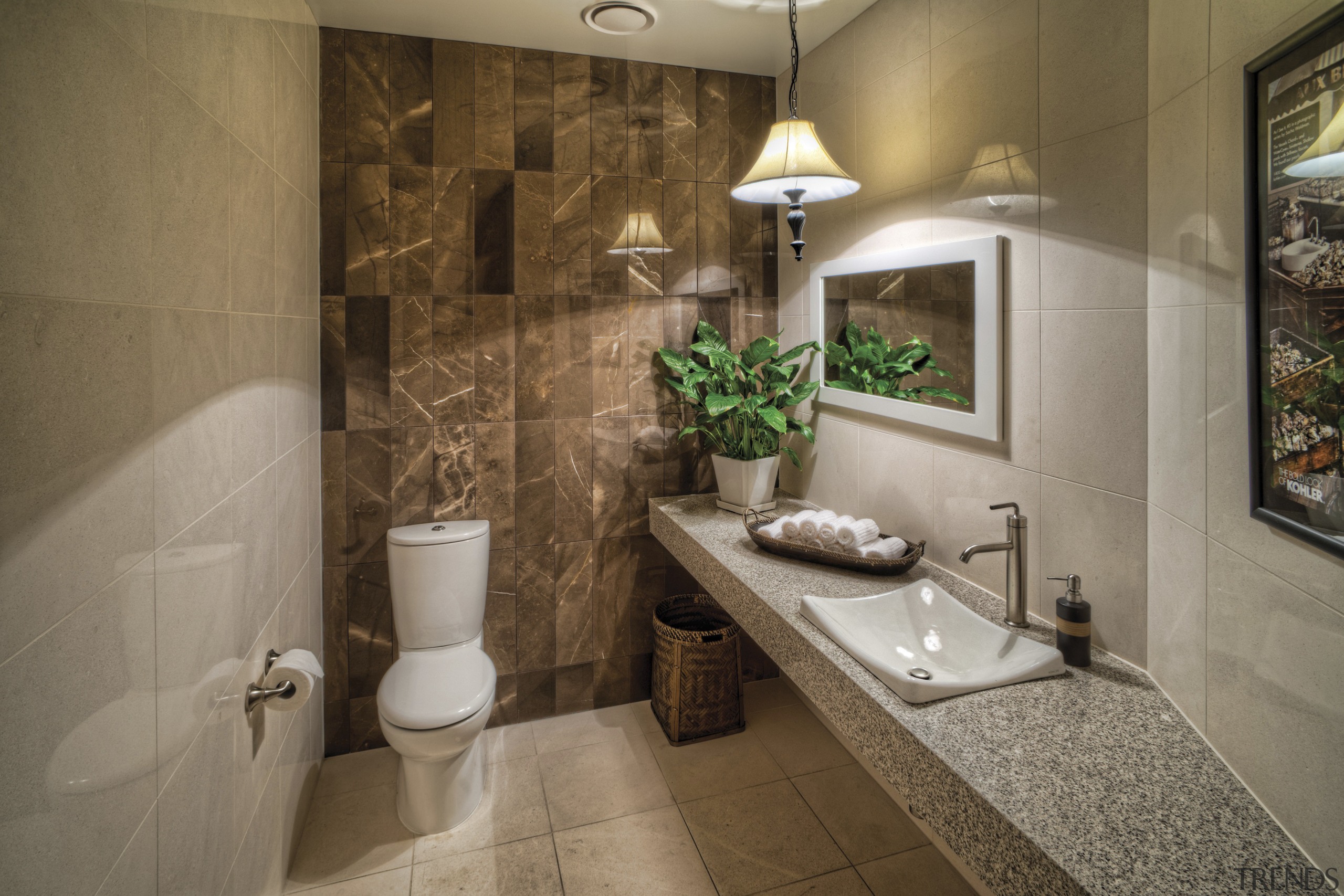 View of bathroom suites. - View of bathroom bathroom, home, interior design, room, brown, gray