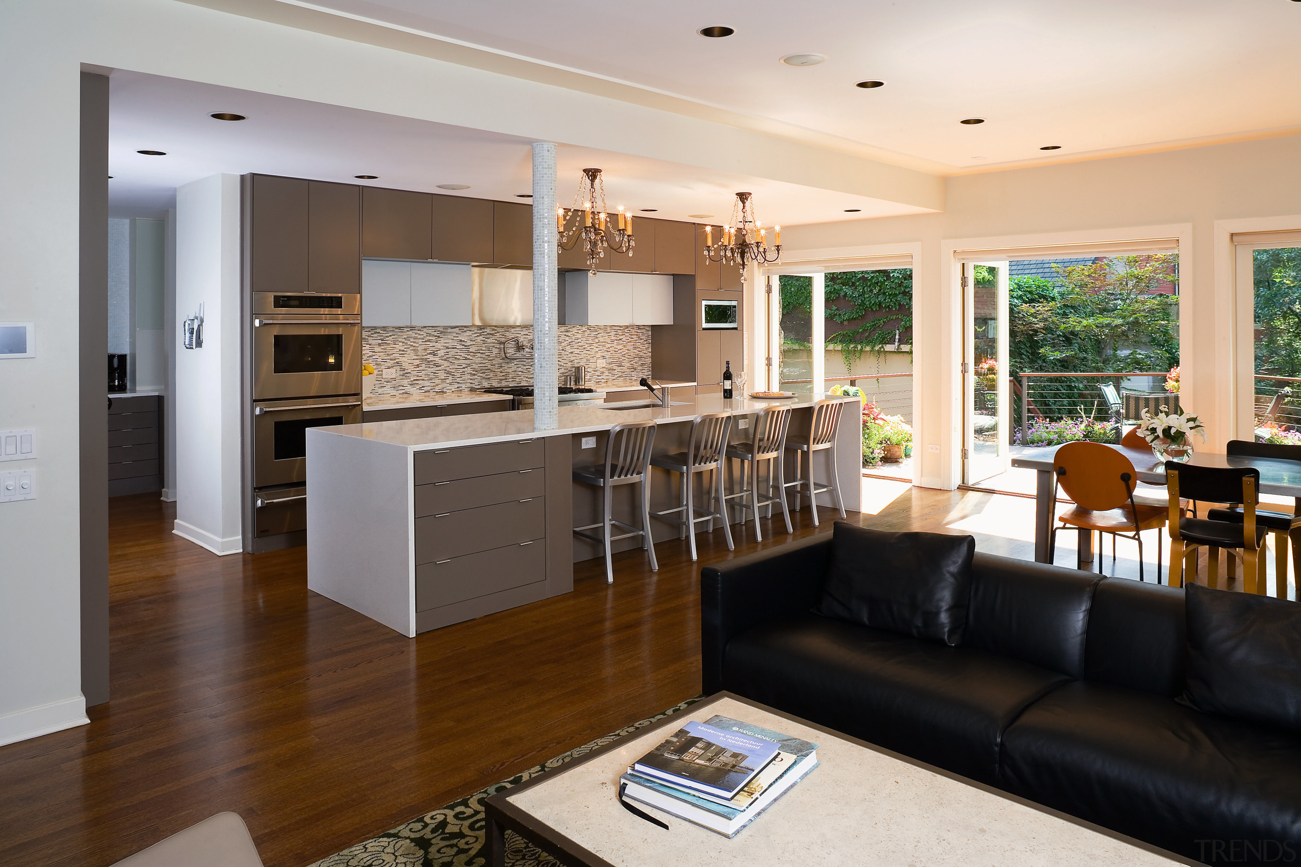 A View of this kitchen and Dining area floor, flooring, home, interior design, kitchen, living room, real estate, room, white