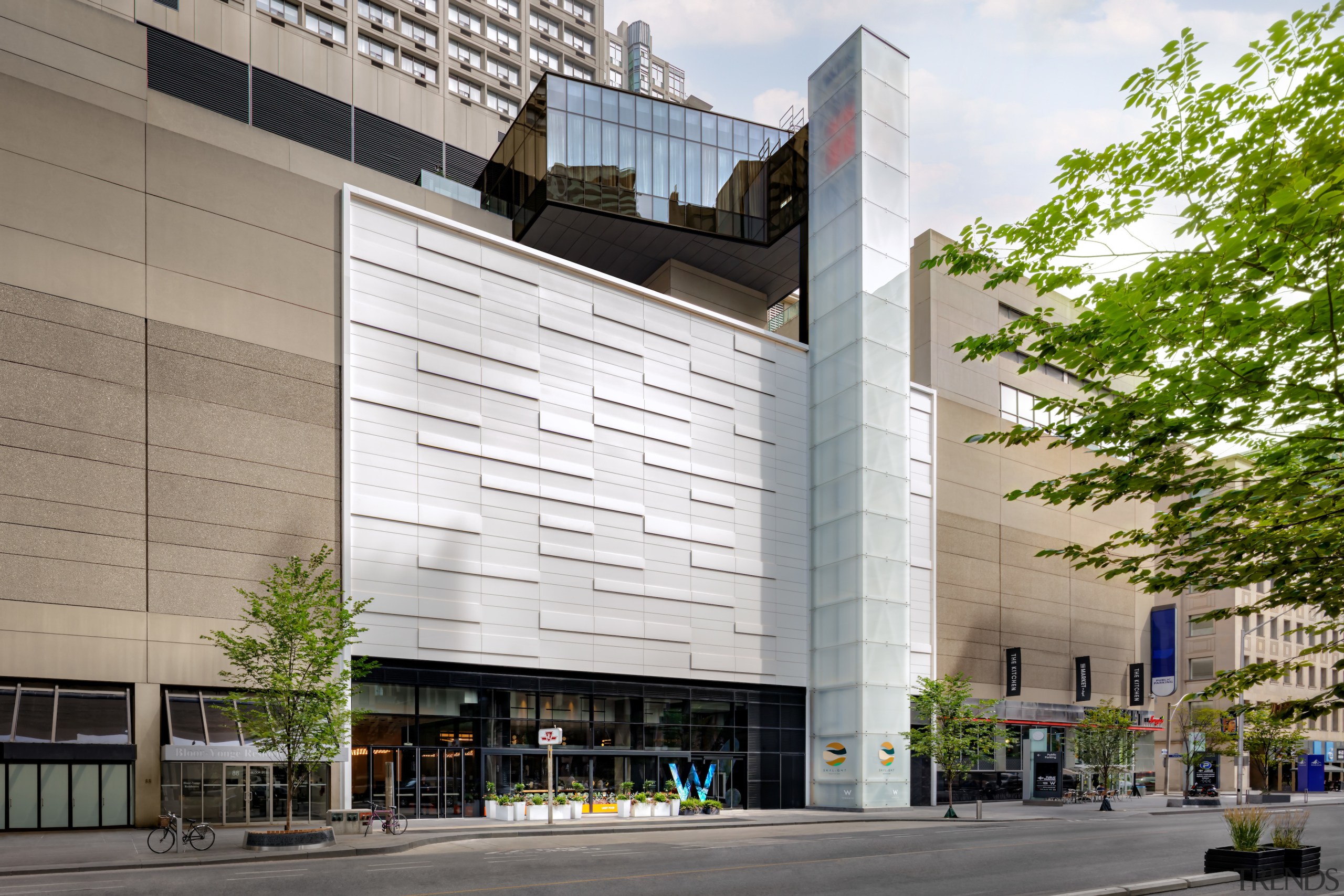 The hotel's dynamic 3d facade. - The stage 