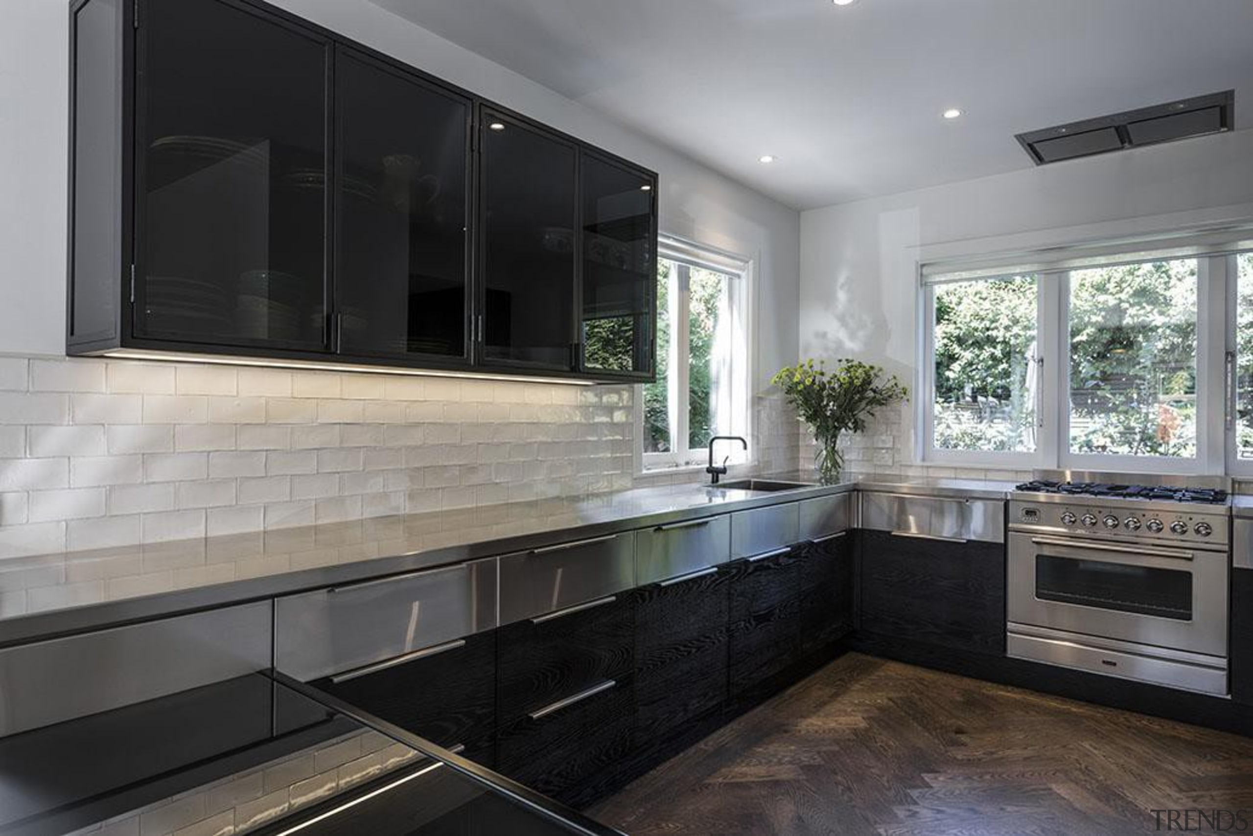 Entrants: Davinia Sutton &amp; Sam Lawrence – 2015 cabinetry, countertop, cuisine classique, interior design, kitchen, real estate, room, gray, black