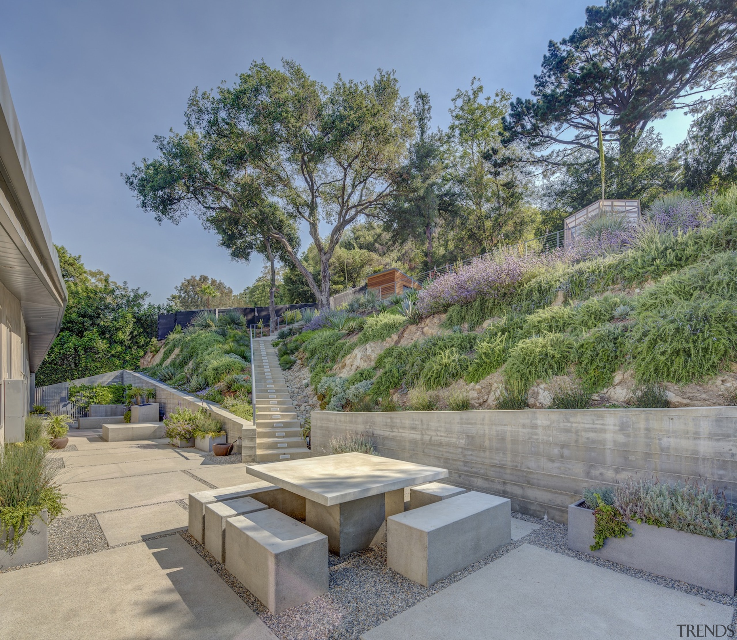 Anx View 14 - architecture | estate | architecture, estate, garden, landscape, landscaping, outdoor structure, property, real estate, walkway, gray