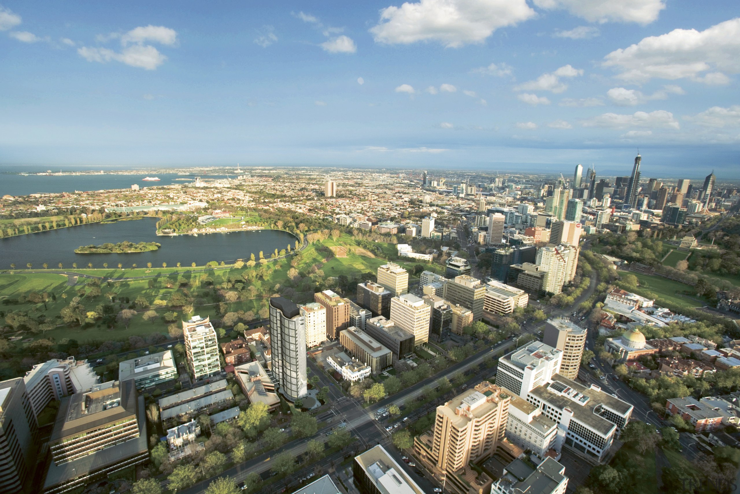 Views from Balencea show both natural features and aerial photography, bird's eye view, city, cityscape, daytime, horizon, metropolis, metropolitan area, panorama, photography, sky, skyline, skyscraper, suburb, tower block, urban area, urban design, teal