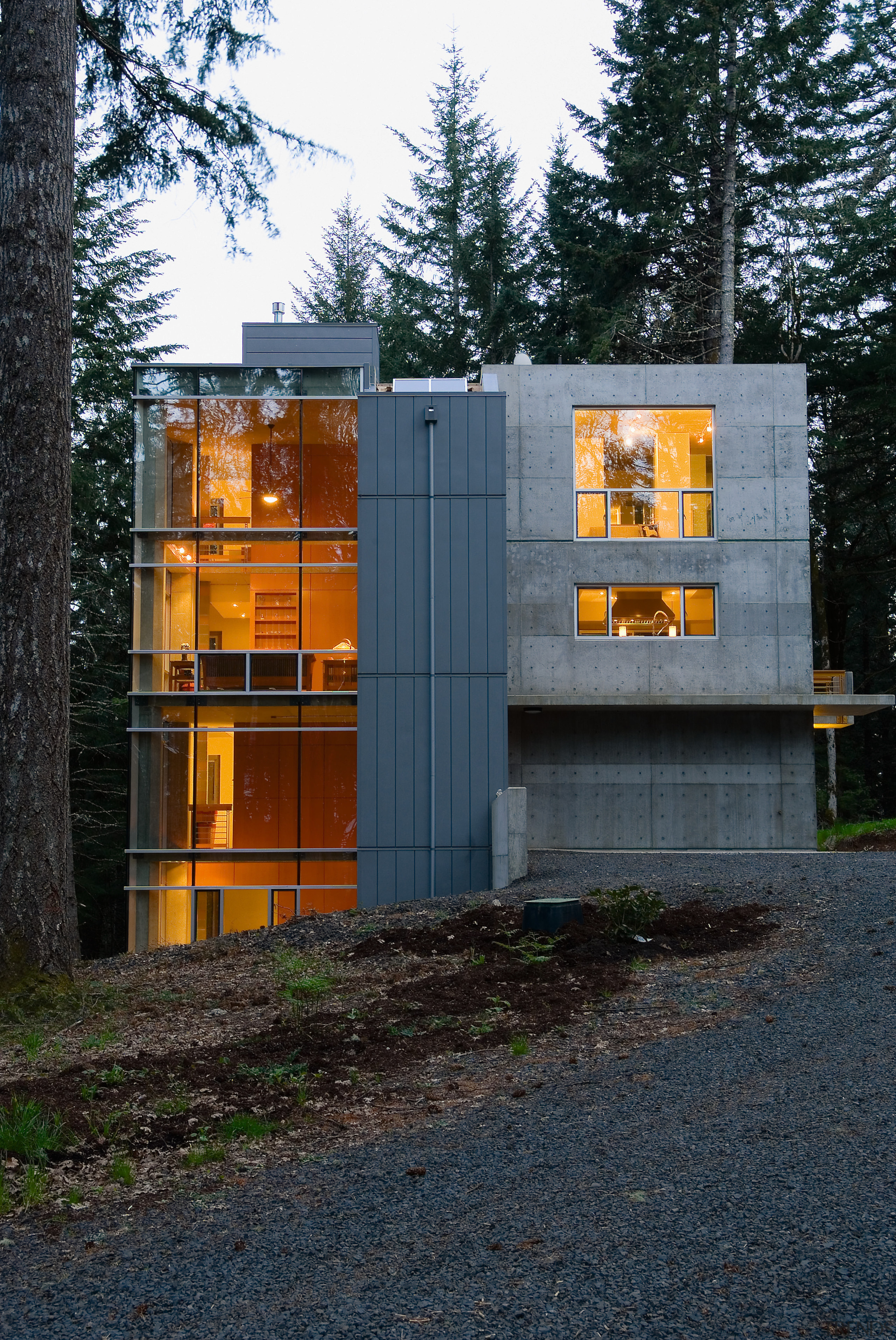 An exterior view of this David gray architecturally architecture, building, facade, home, house, shed, wood, black