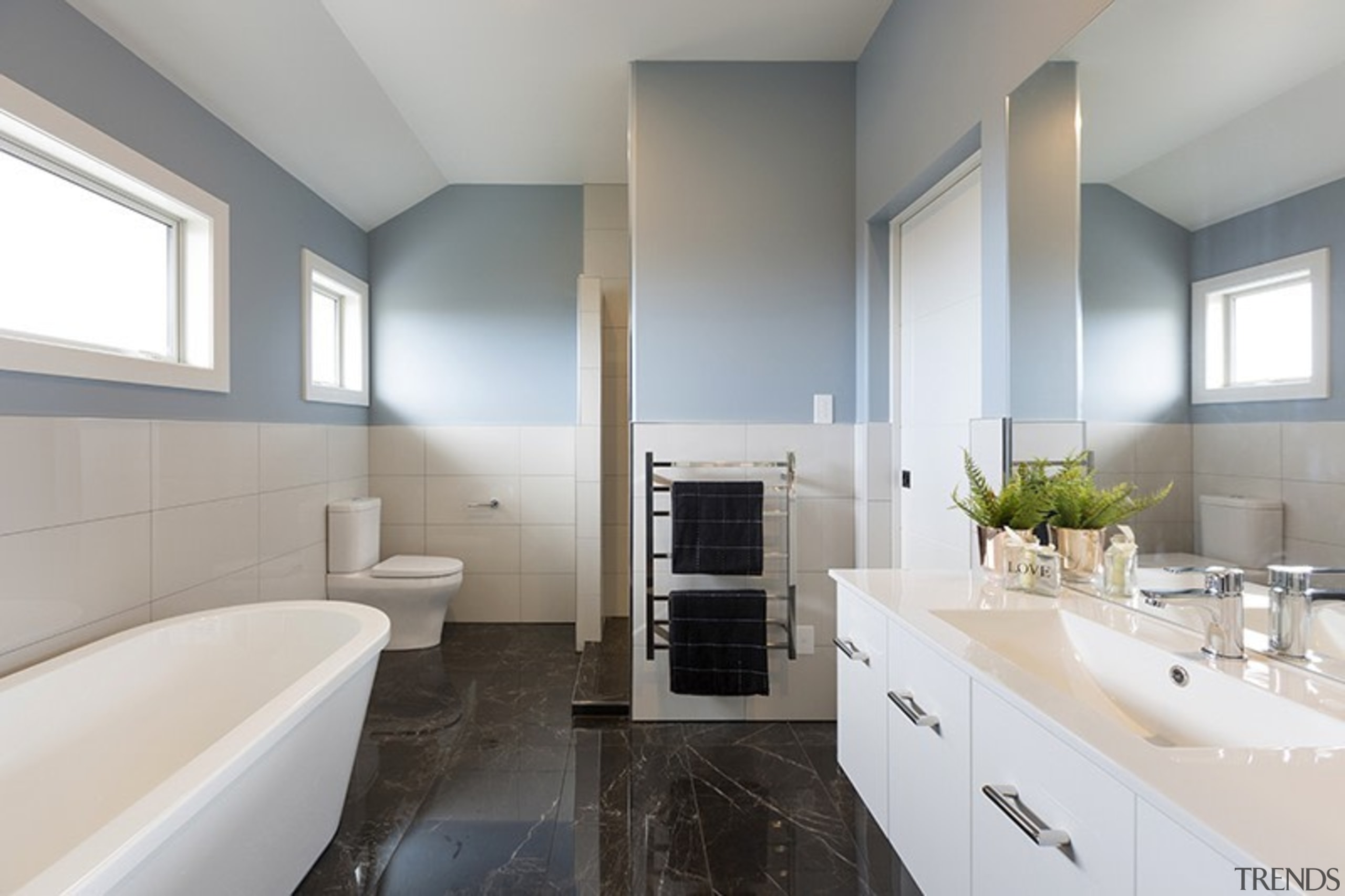 Landmark Homes Boulevard Design Ensuite - Landmark Homes architecture, bathroom, interior design, real estate, room, gray