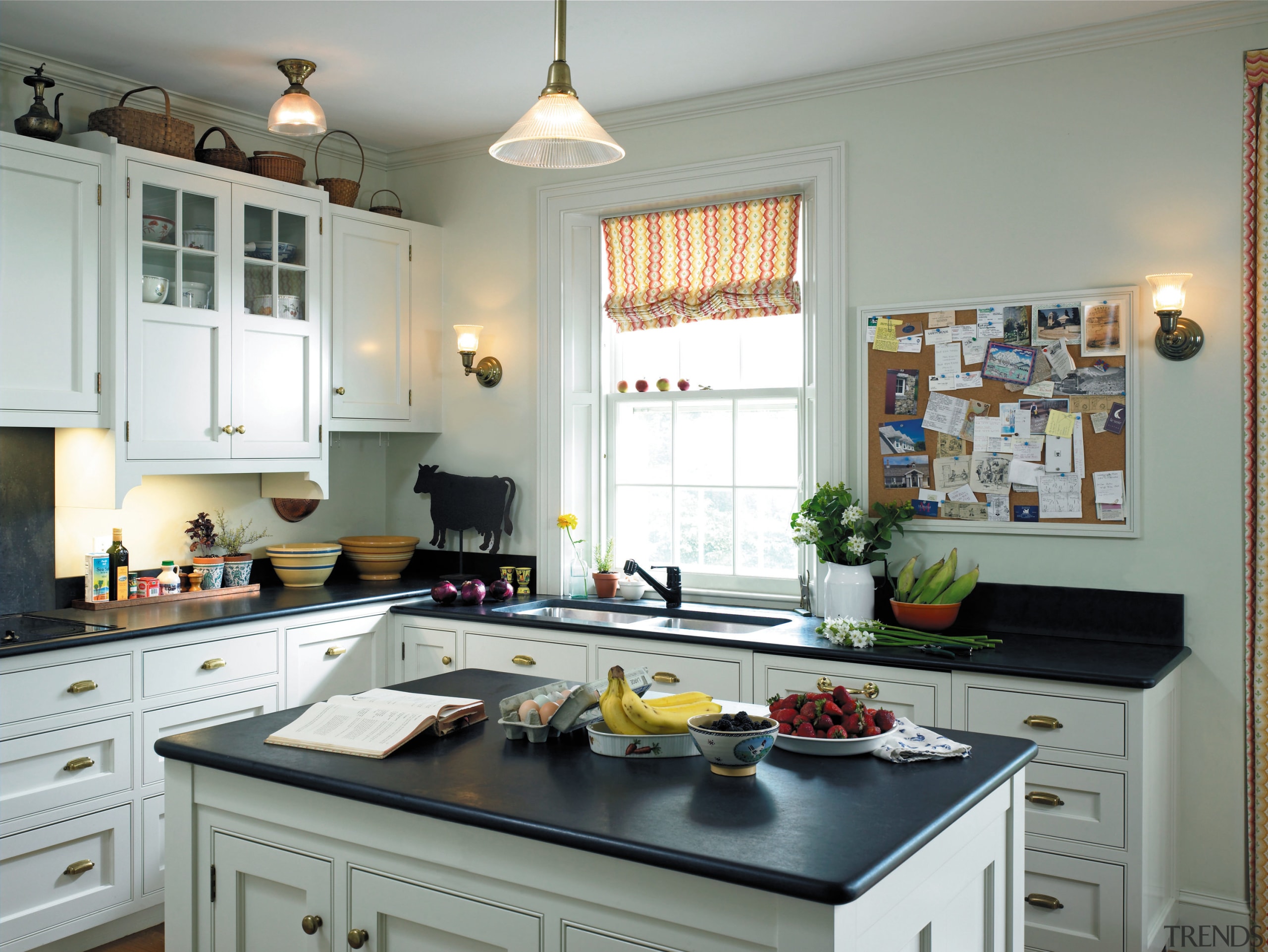 A view of the kitchen, wooden cabinetry, lights, cabinetry, countertop, cuisine classique, home, interior design, kitchen, room, gray