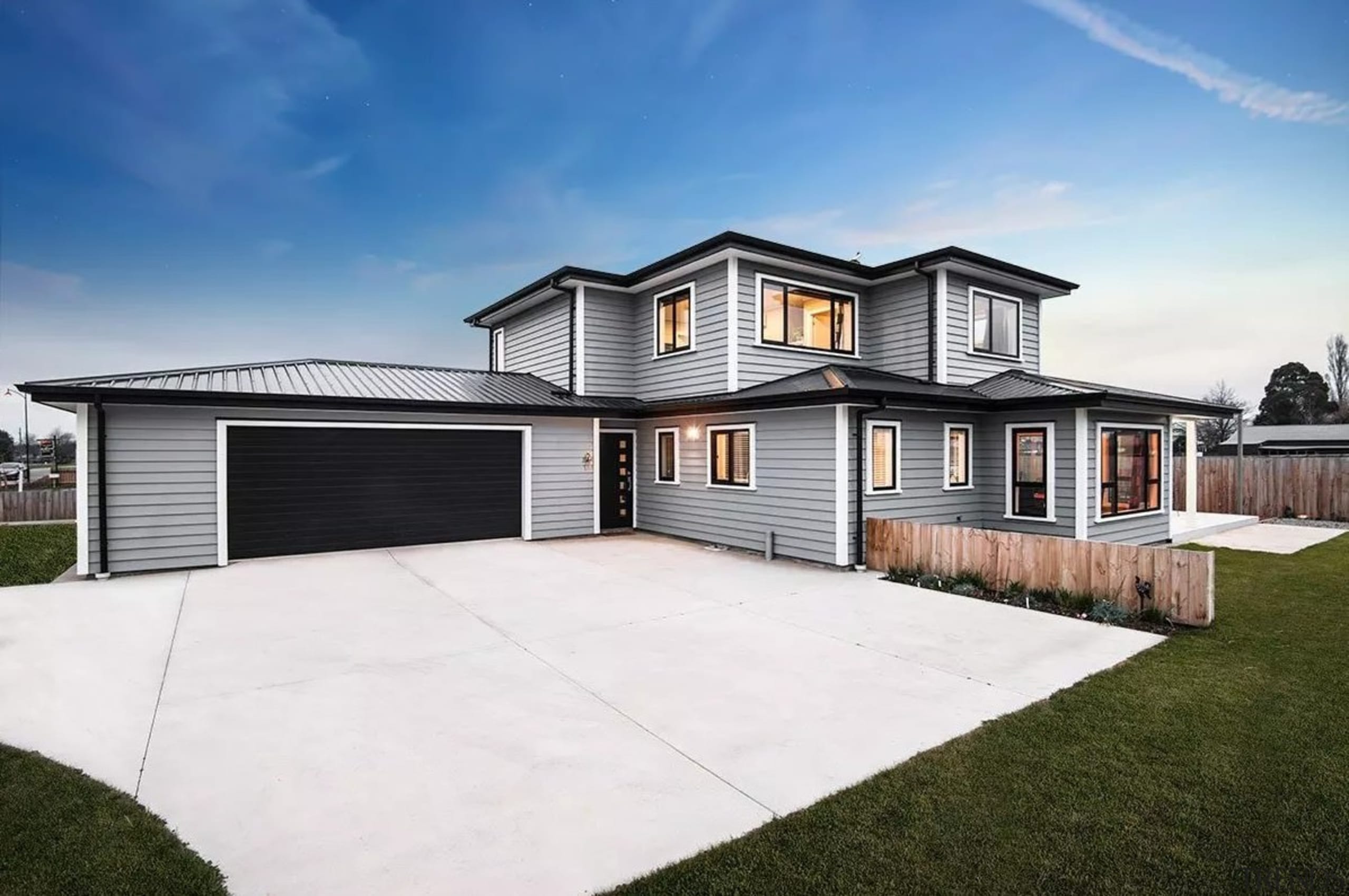 Envira bevel back weatherboards - Envira bevel back elevation, estate, facade, home, house, property, real estate, residential area, siding, white