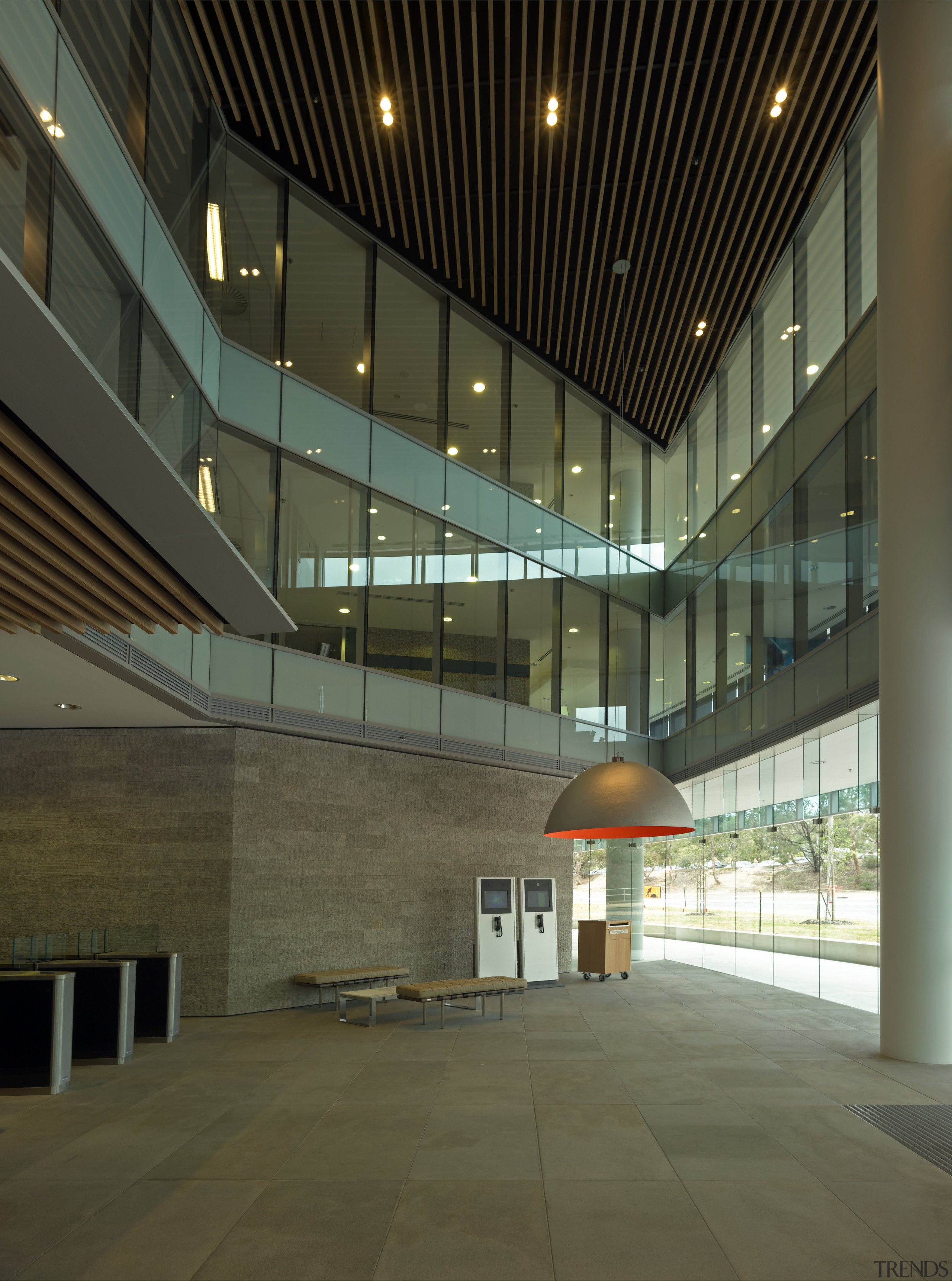 18 Marcus Clarke urban commercial building atria - architecture, building, ceiling, daylighting, headquarters, interior design, lobby, metropolitan area, performing arts center, brown