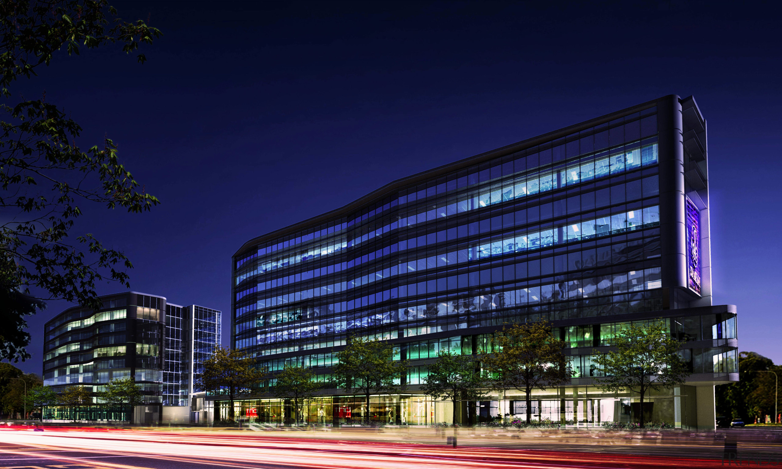 Images of the future Hamilton Harbour in Brisbane. architecture, building, city, cityscape, commercial building, condominium, convention center, corporate headquarters, facade, headquarters, hotel, landmark, metropolis, metropolitan area, mixed use, night, real estate, reflection, residential area, sky, skyscraper, structure, tower block, urban area, blue