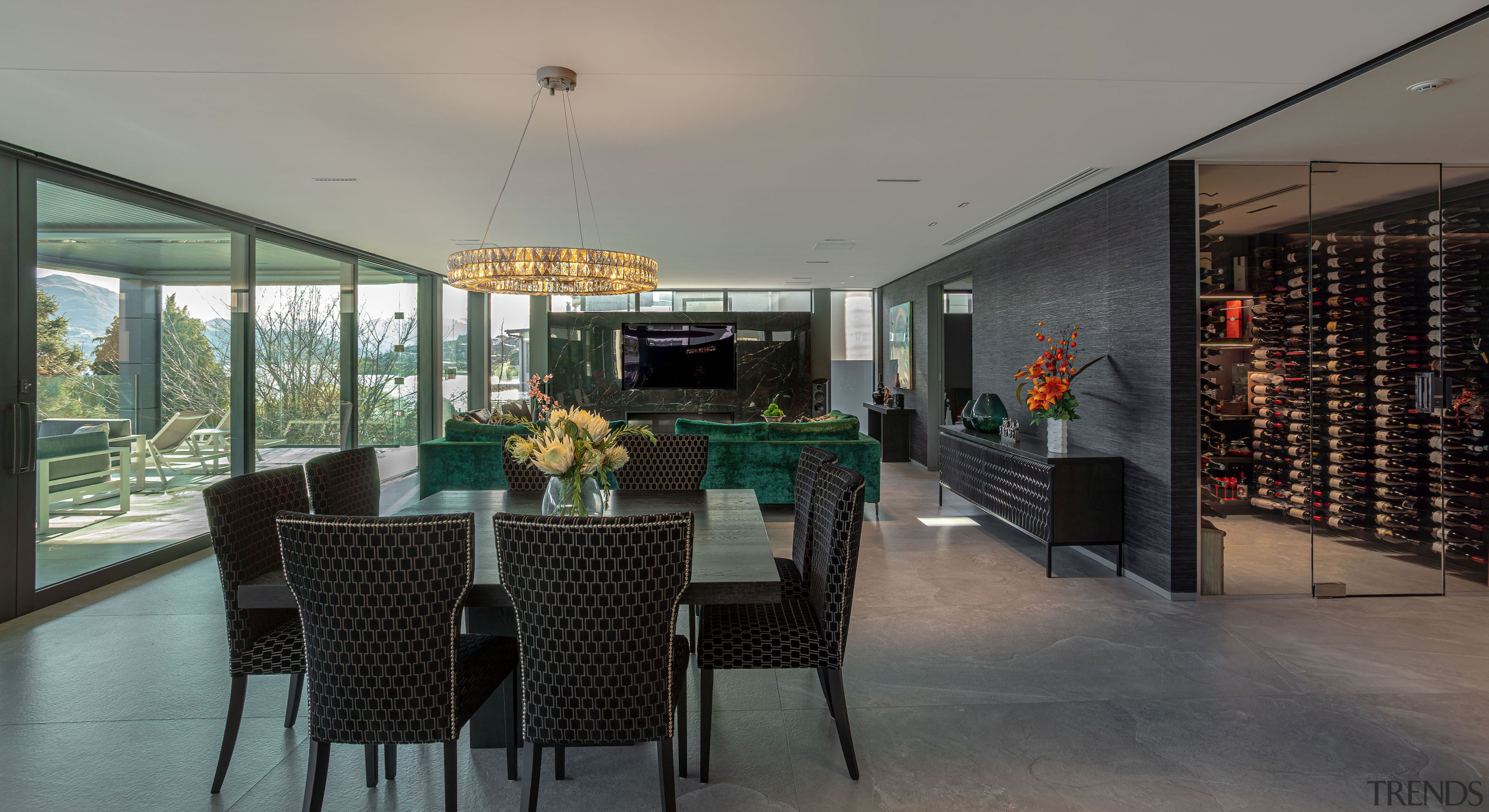 Dining area. Photo by John Williams. - Falling 