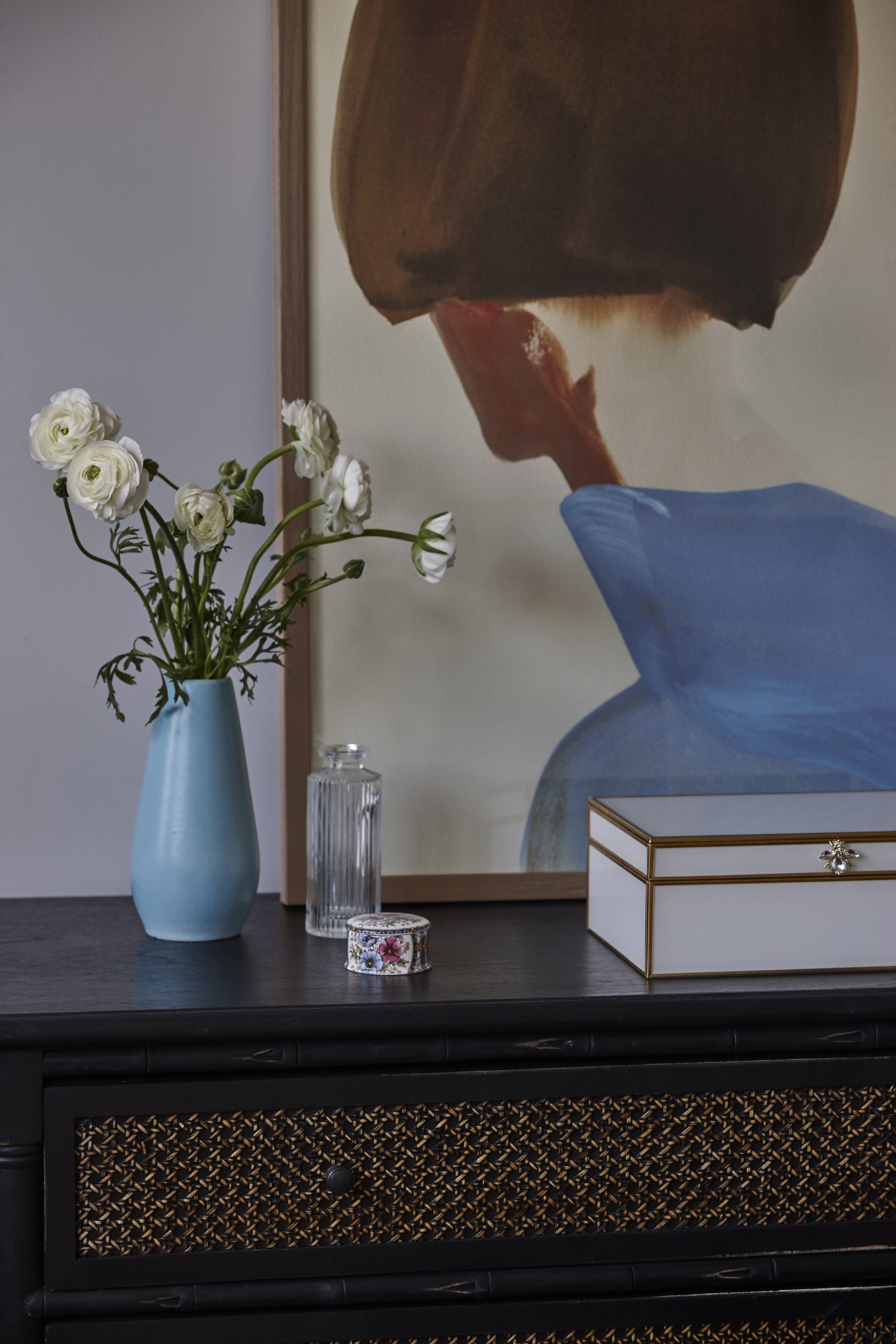 Bedroom styling by Stacey Gillies Interiors. 