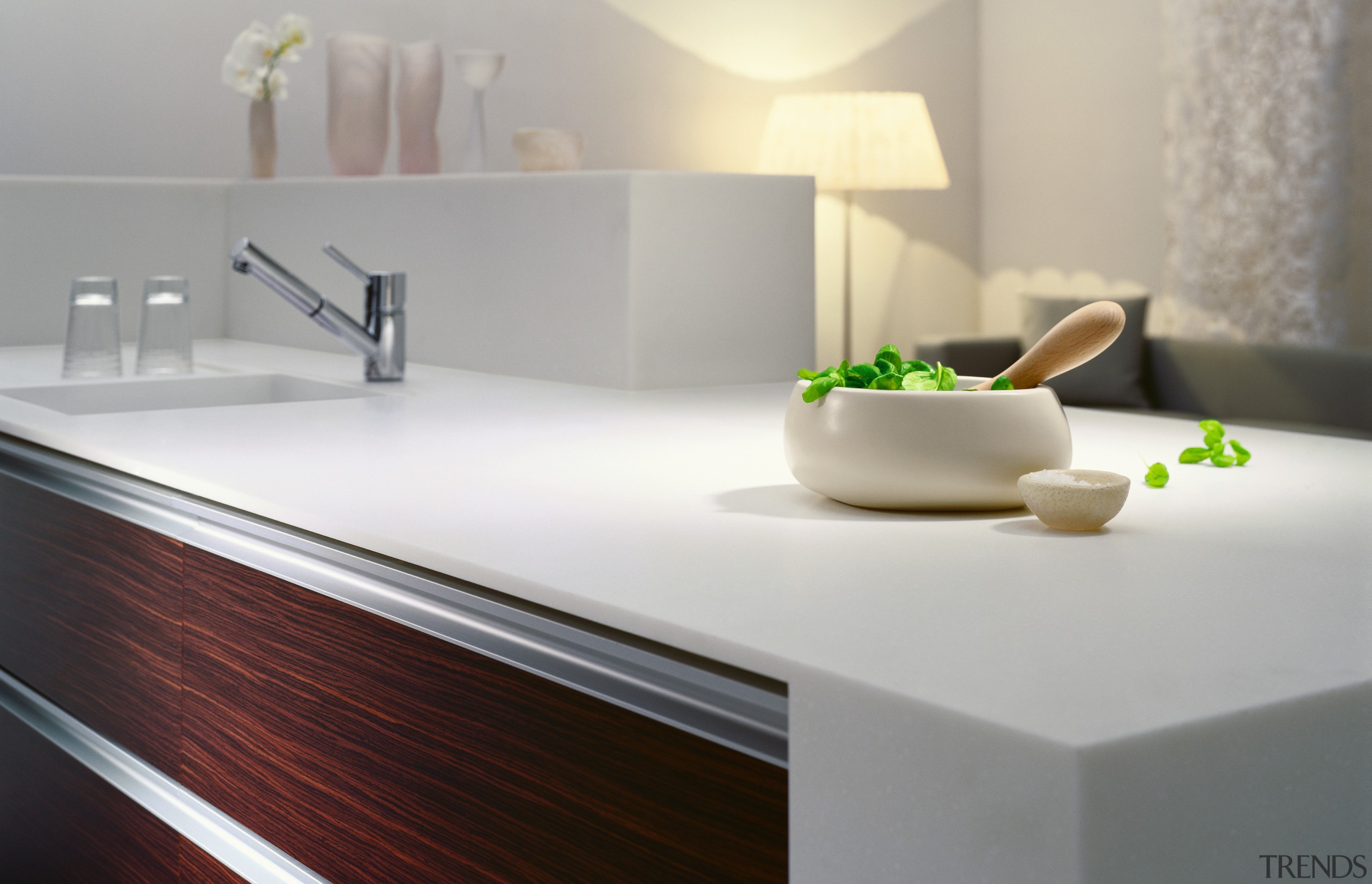 view of the freestyle benchtop - view of bathroom, bathroom sink, countertop, floor, furniture, interior design, kitchen, product design, sink, table, tap, gray