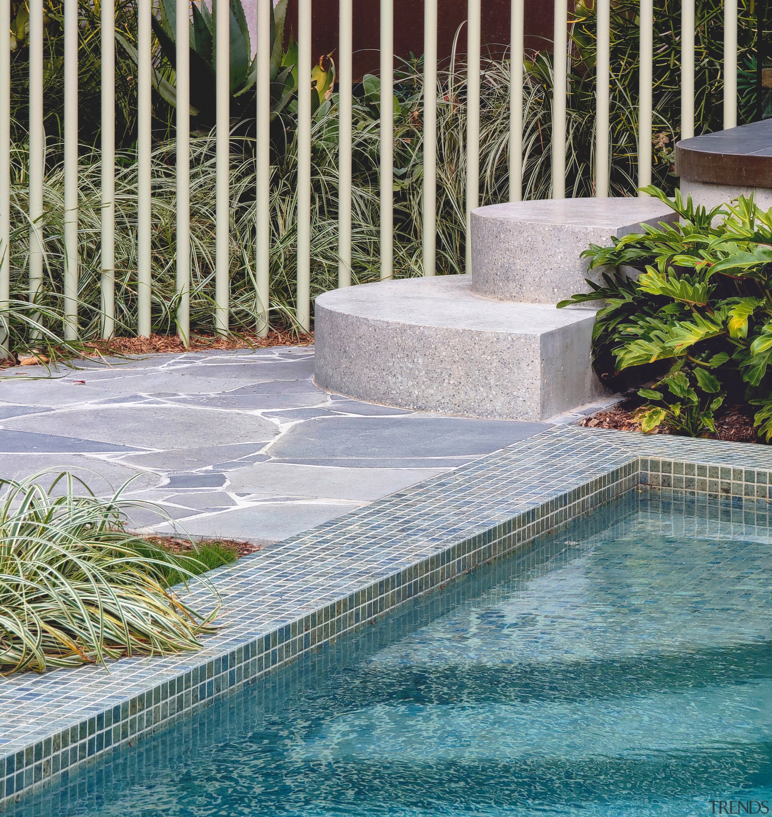 Concrete, stone and mosaics – texture adds to 