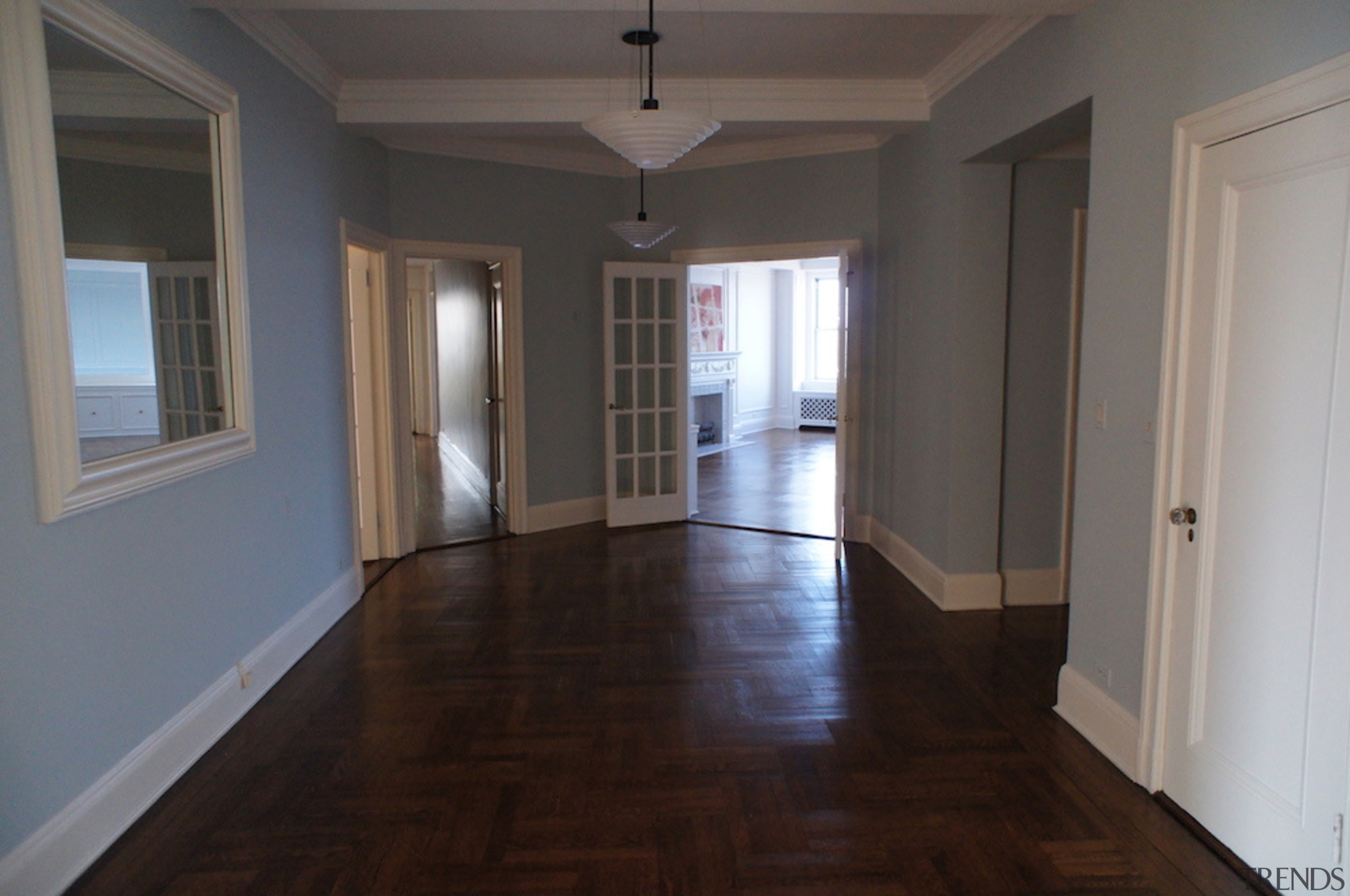 Gallery looking west before. - Gallery looking west 