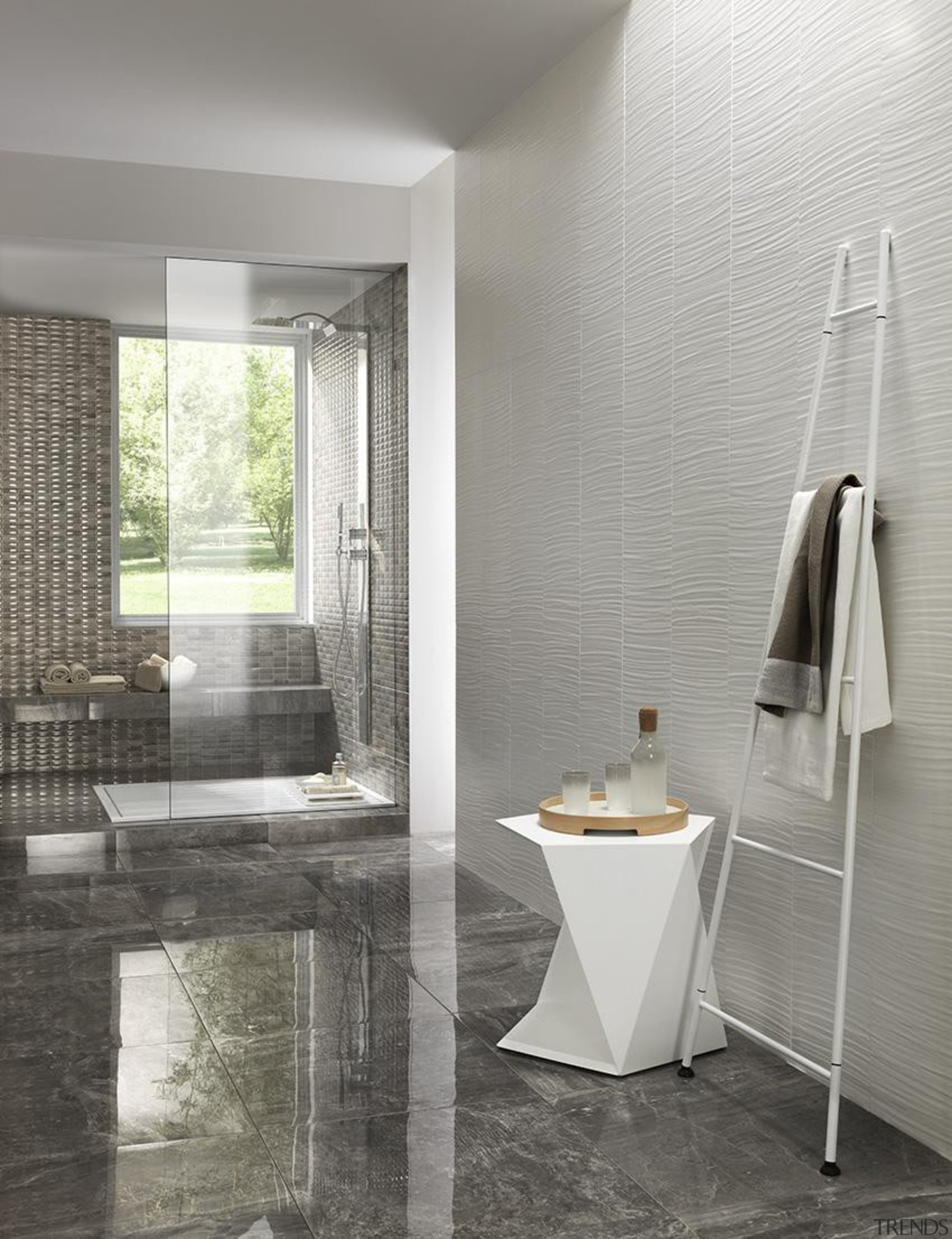 Floor tiles: Royal Grey - Marmi Imperiali - bathroom, floor, flooring, interior design, plumbing fixture, product design, room, tap, tile, gray
