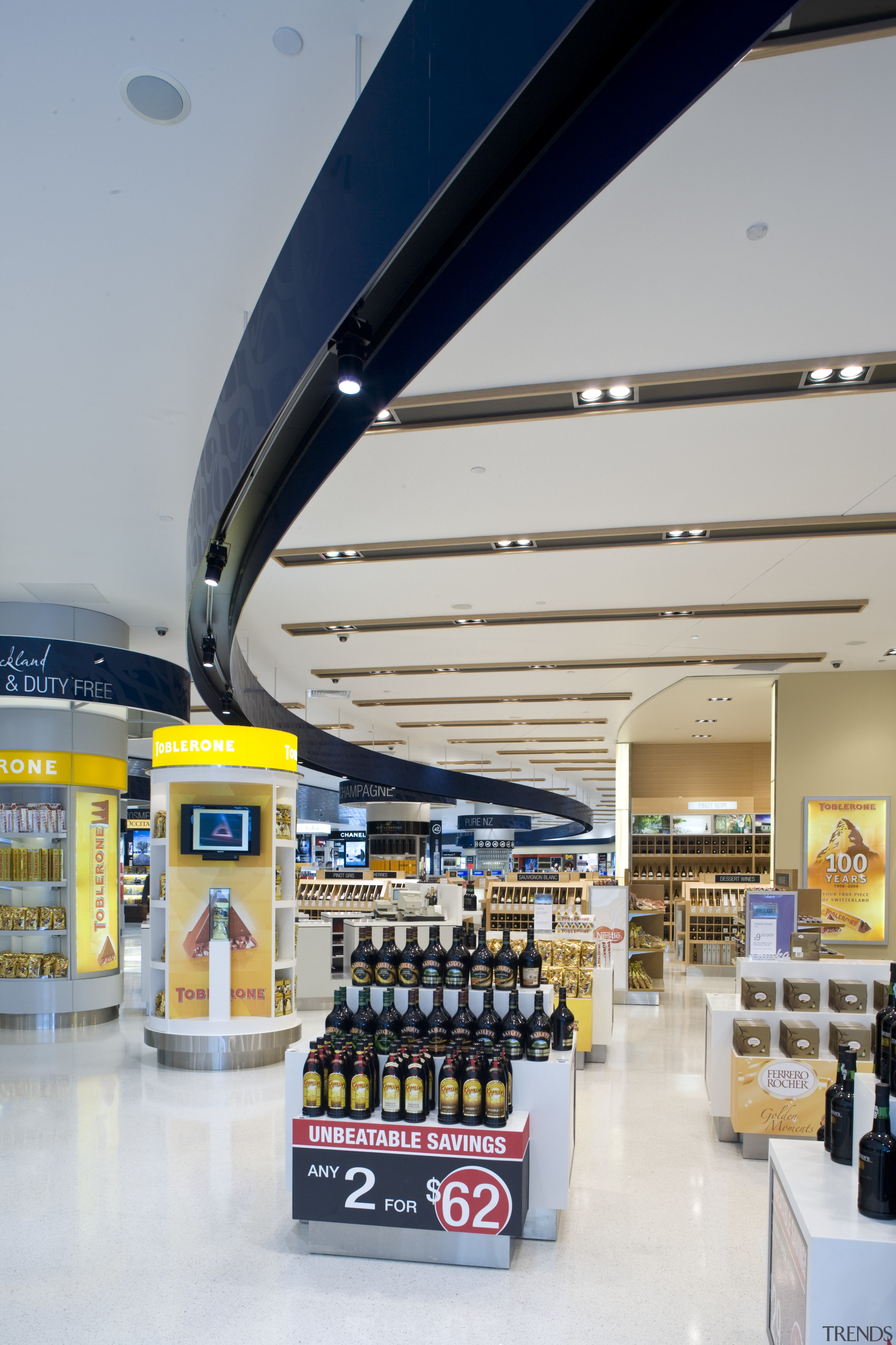 Images of the new arrivals hall and new product, retail, gray