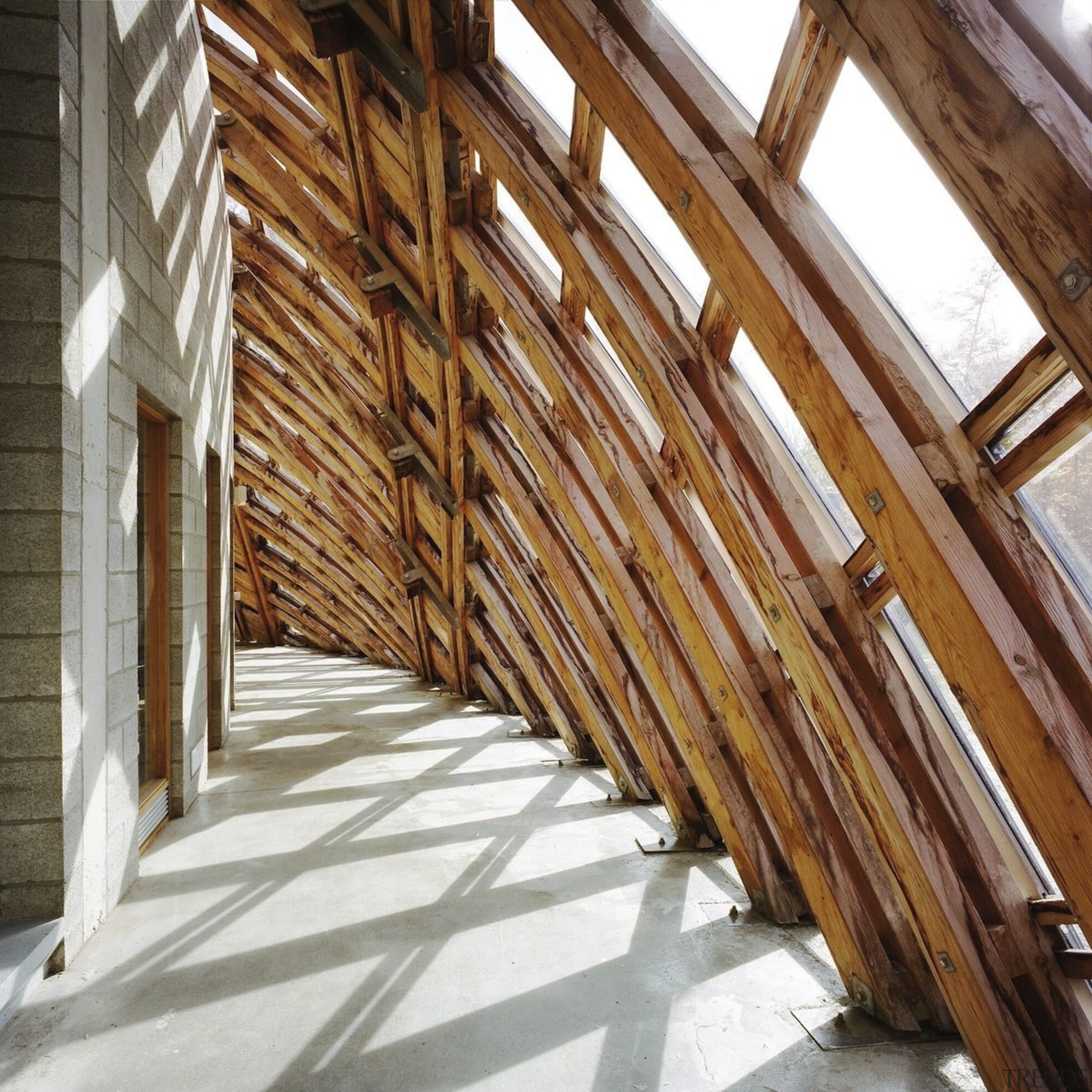 Forestry Branch – Marche-en-Famenne - Forestry Branch – beam, daylighting, floor, property, roof, structure, wood, brown