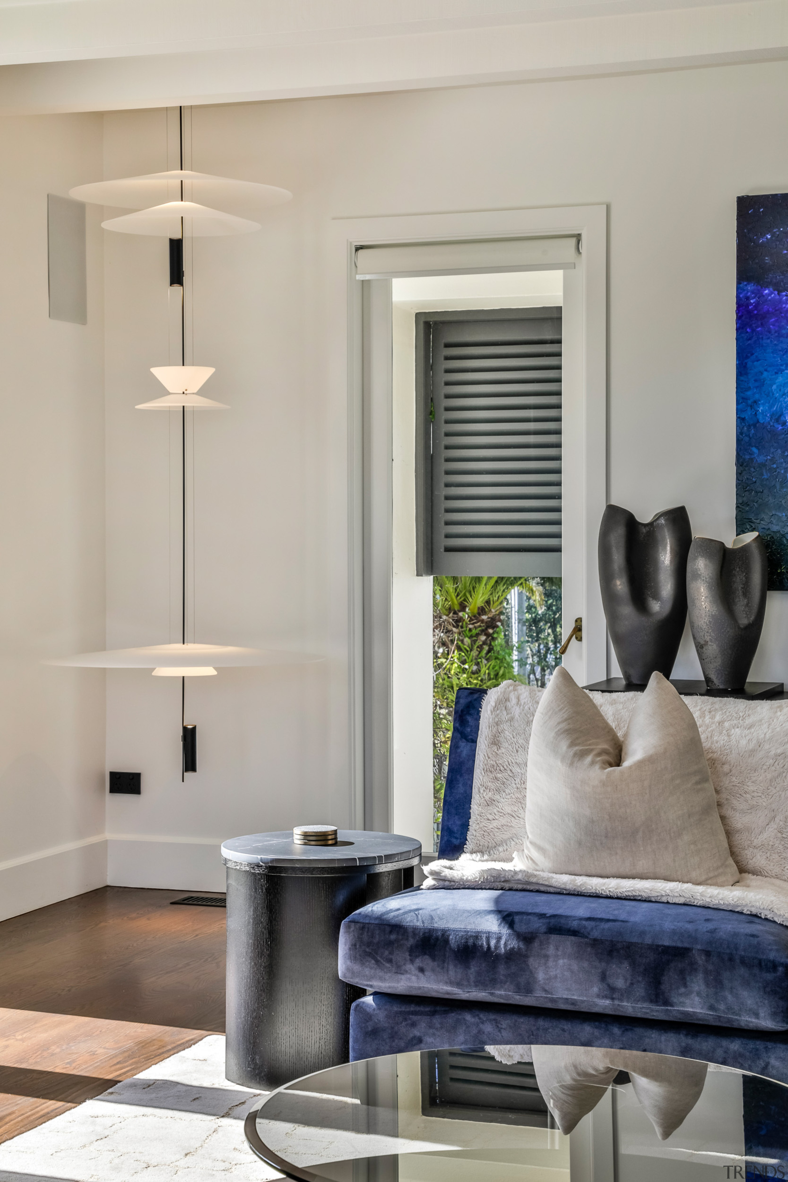 Living room detail. - Black, white and bold 