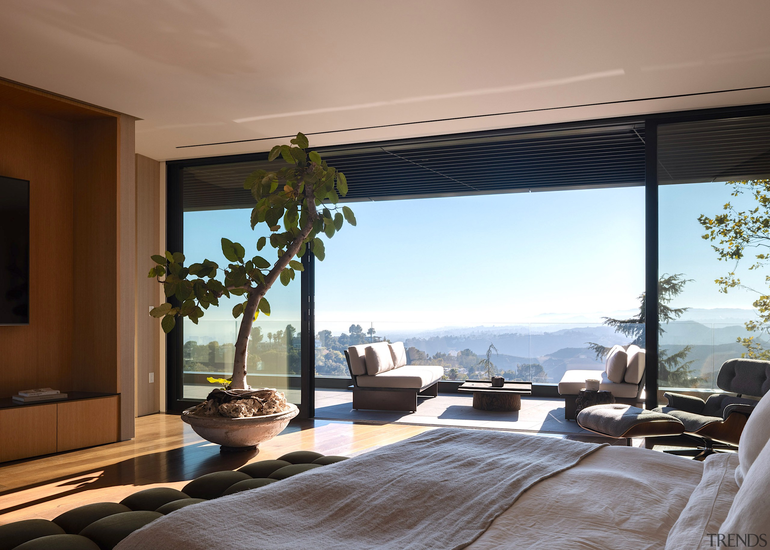 The expansive upstairs open-plan living zone offers fabulous 