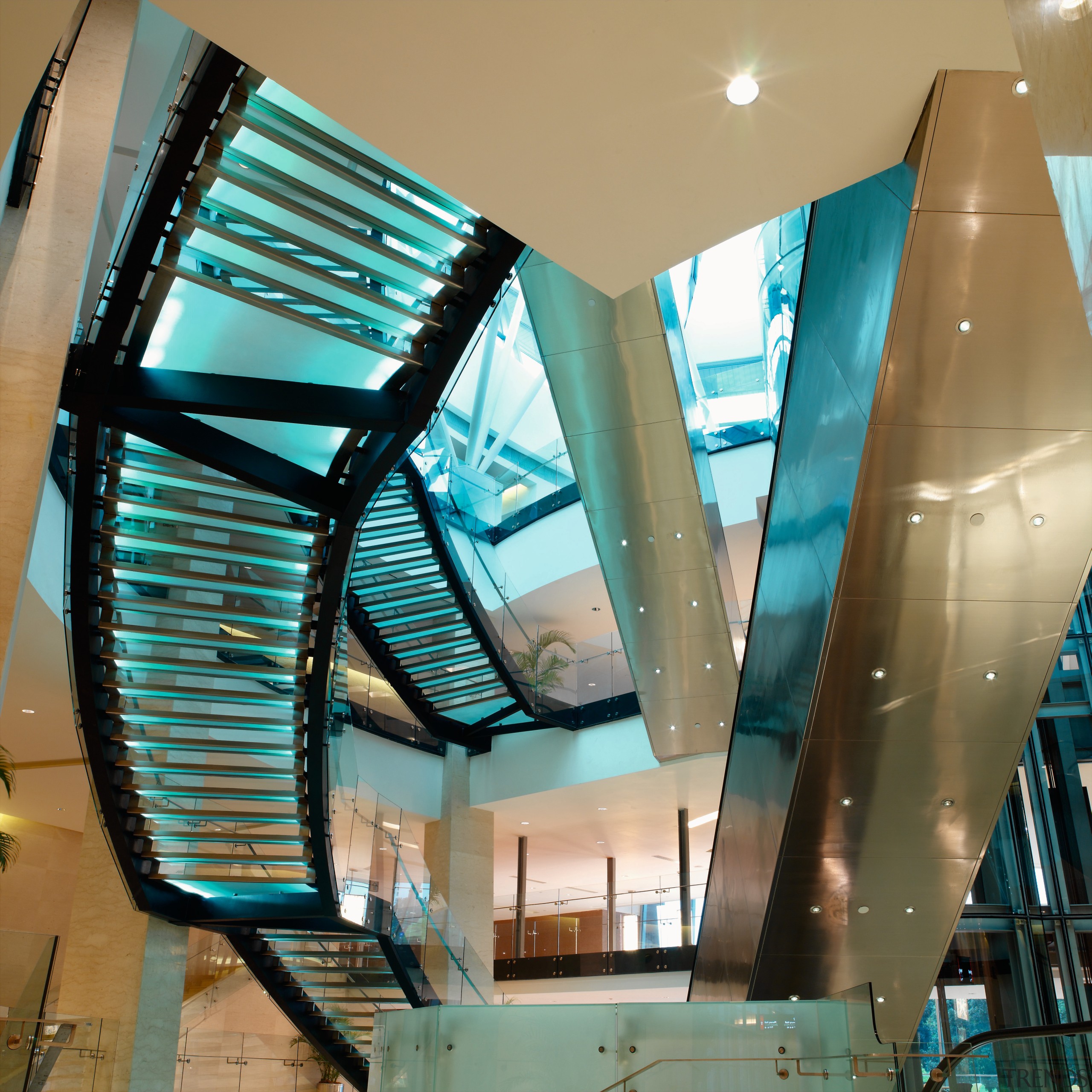 view of the atrium of the kuala lumpa architecture, ceiling, daylighting, glass, interior design