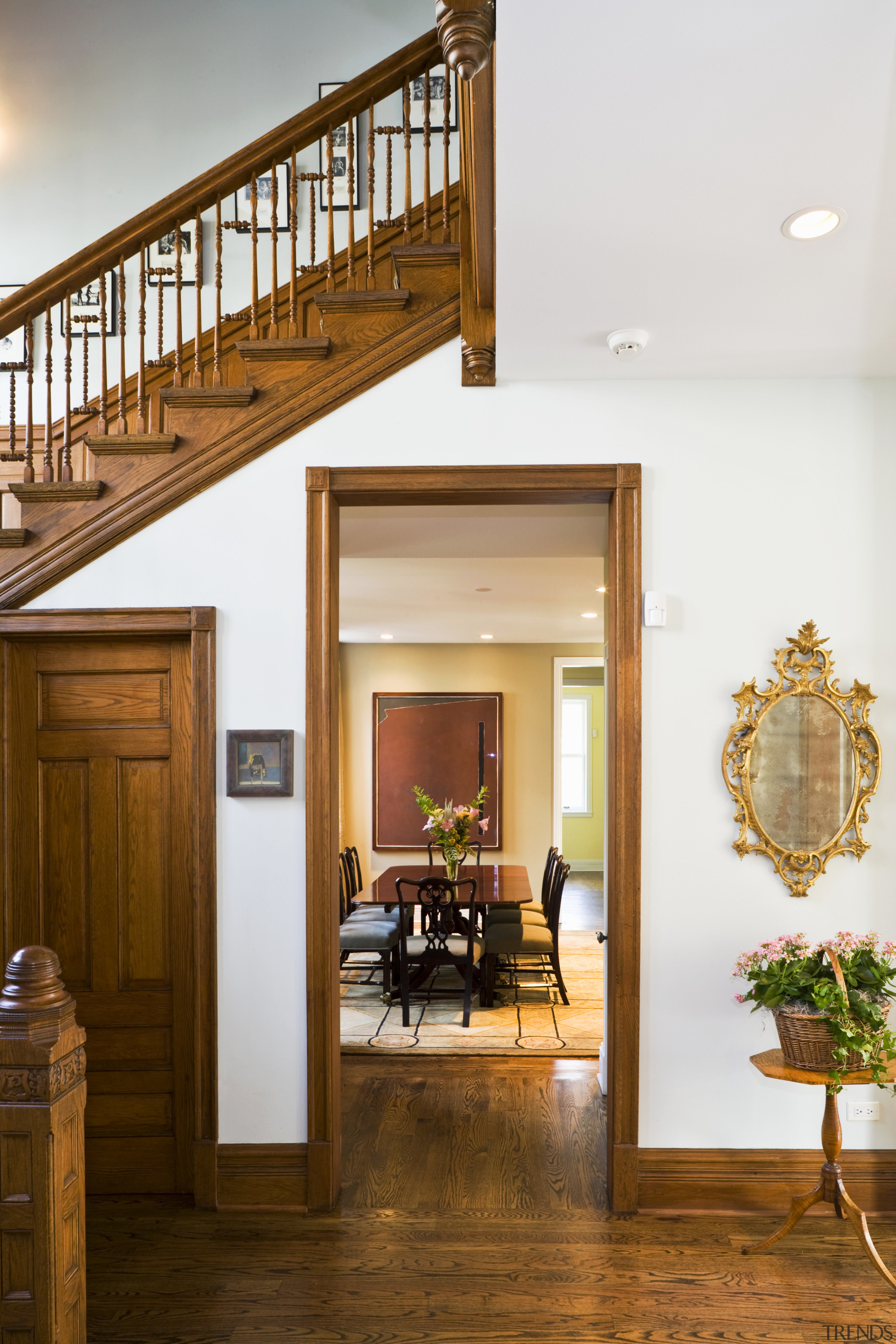 View of the staircase showing the joinery, lighting, floor, hardwood, home, interior design, living room, real estate, wood, white, brown