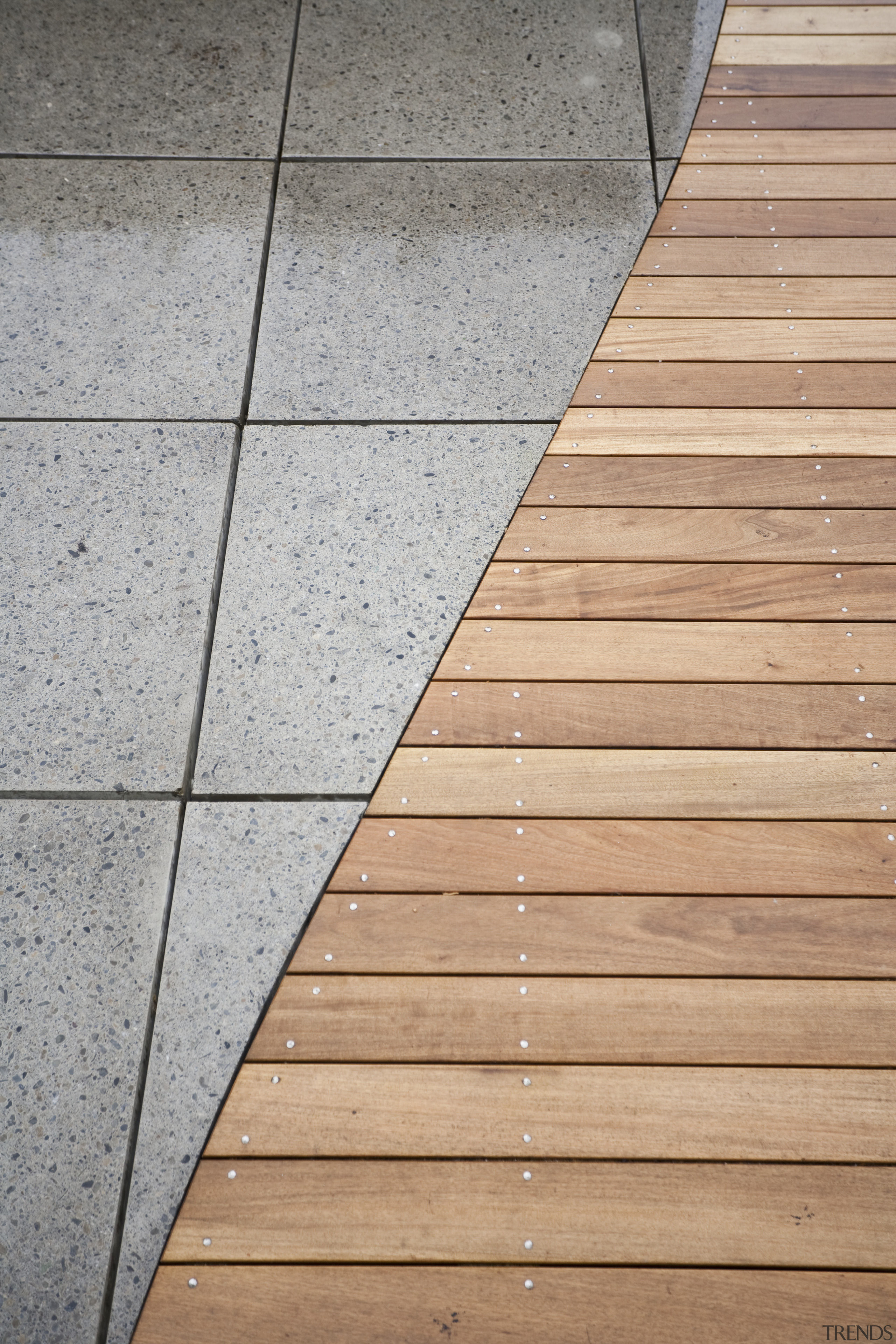 external view of paving on the apartment balconies angle, floor, hardwood, line, lumber, wall, wood, wood stain, gray, orange