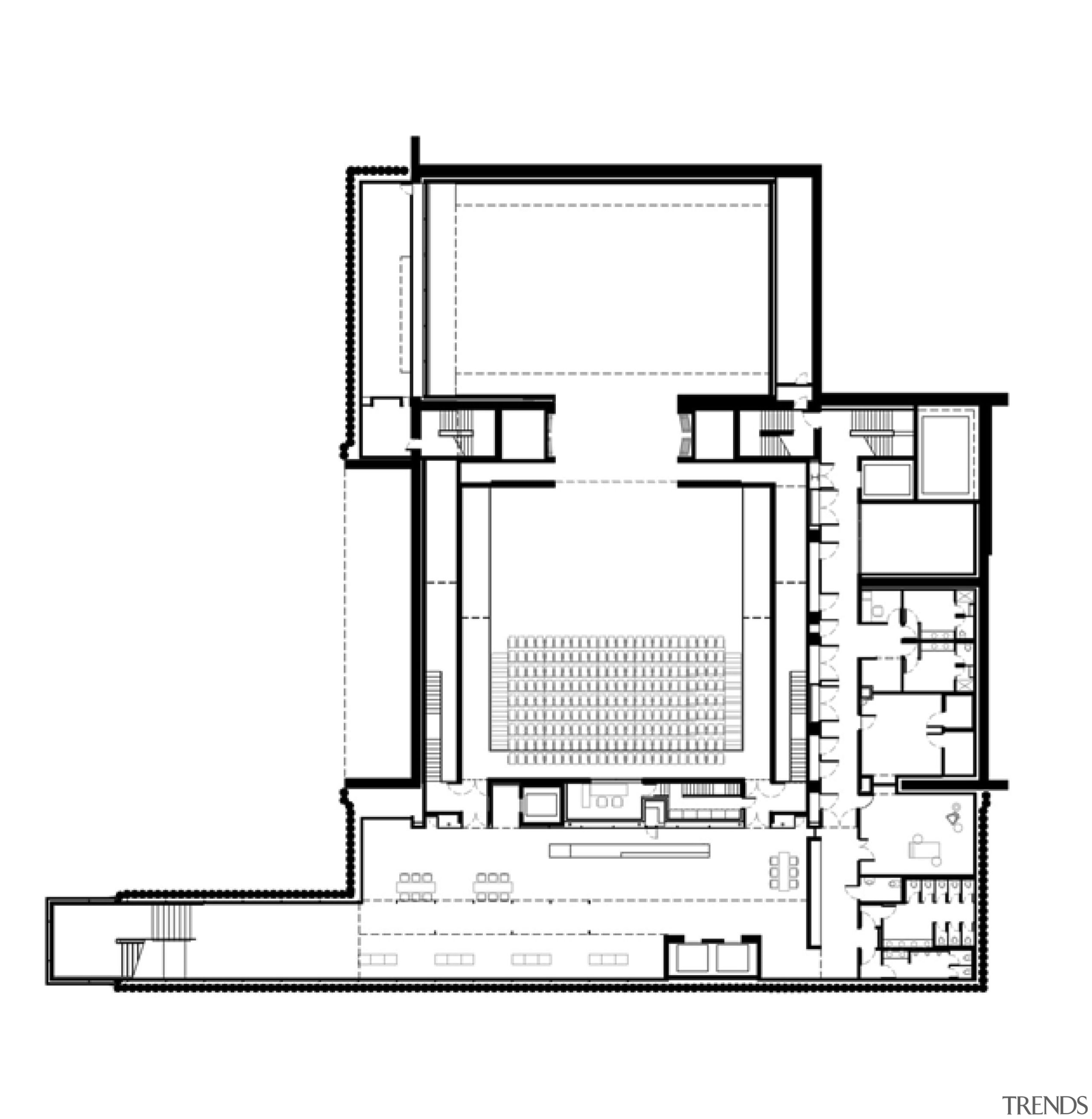 This is the Perth State Theatre, designed by architecture, area, black and white, diagram, drawing, elevation, floor plan, font, line, plan, product, product design, square, structure, technical drawing, white