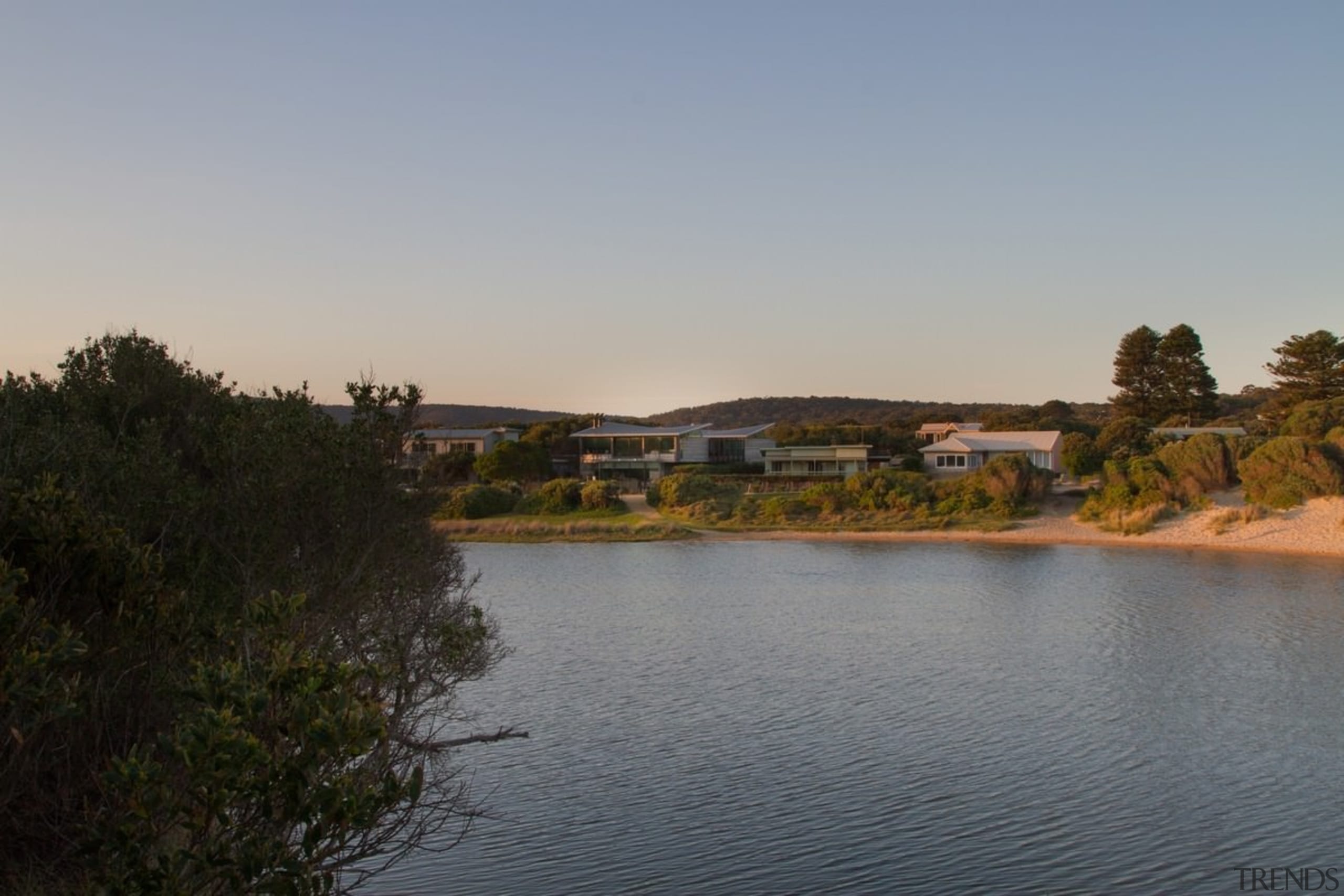It's certainly an idyllic setting - It's certainly bank, evening, lake, landscape, morning, real estate, reflection, reservoir, river, sky, tree, water, water resources, waterway, wetland, gray