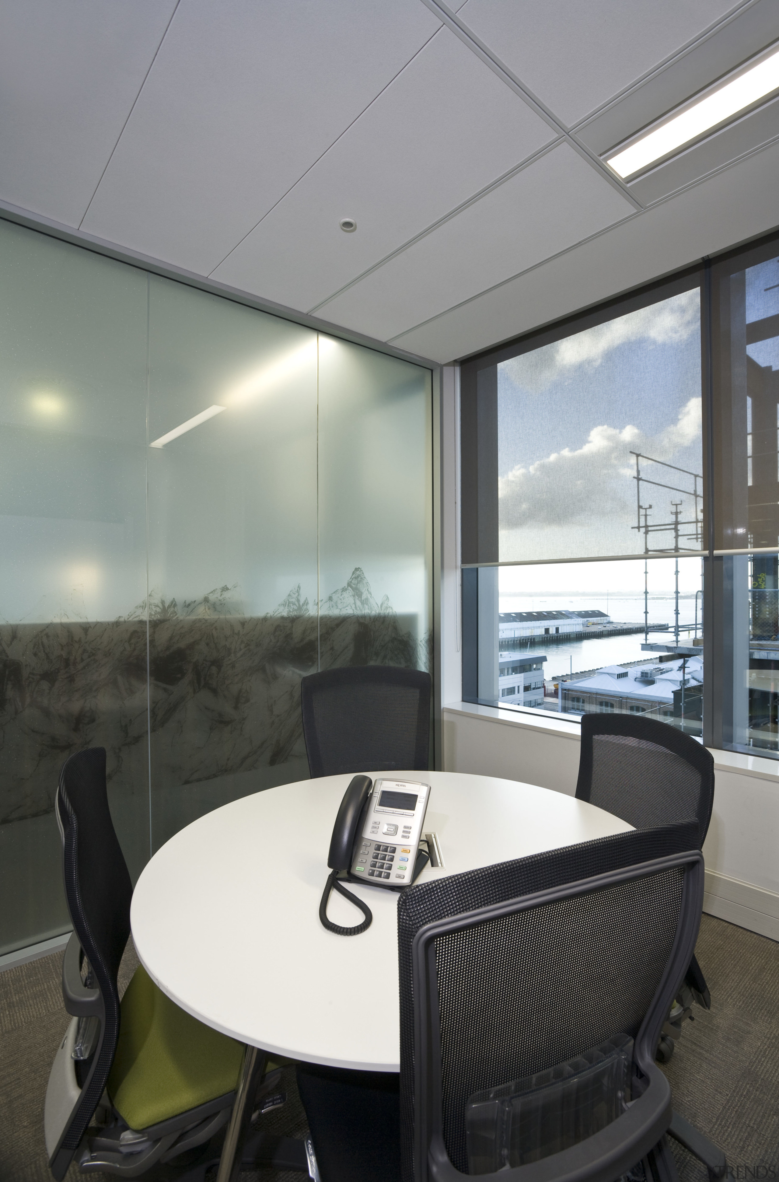 interior view of the Westpac offices featuring windows architecture, ceiling, interior design, office, real estate, window, gray, black