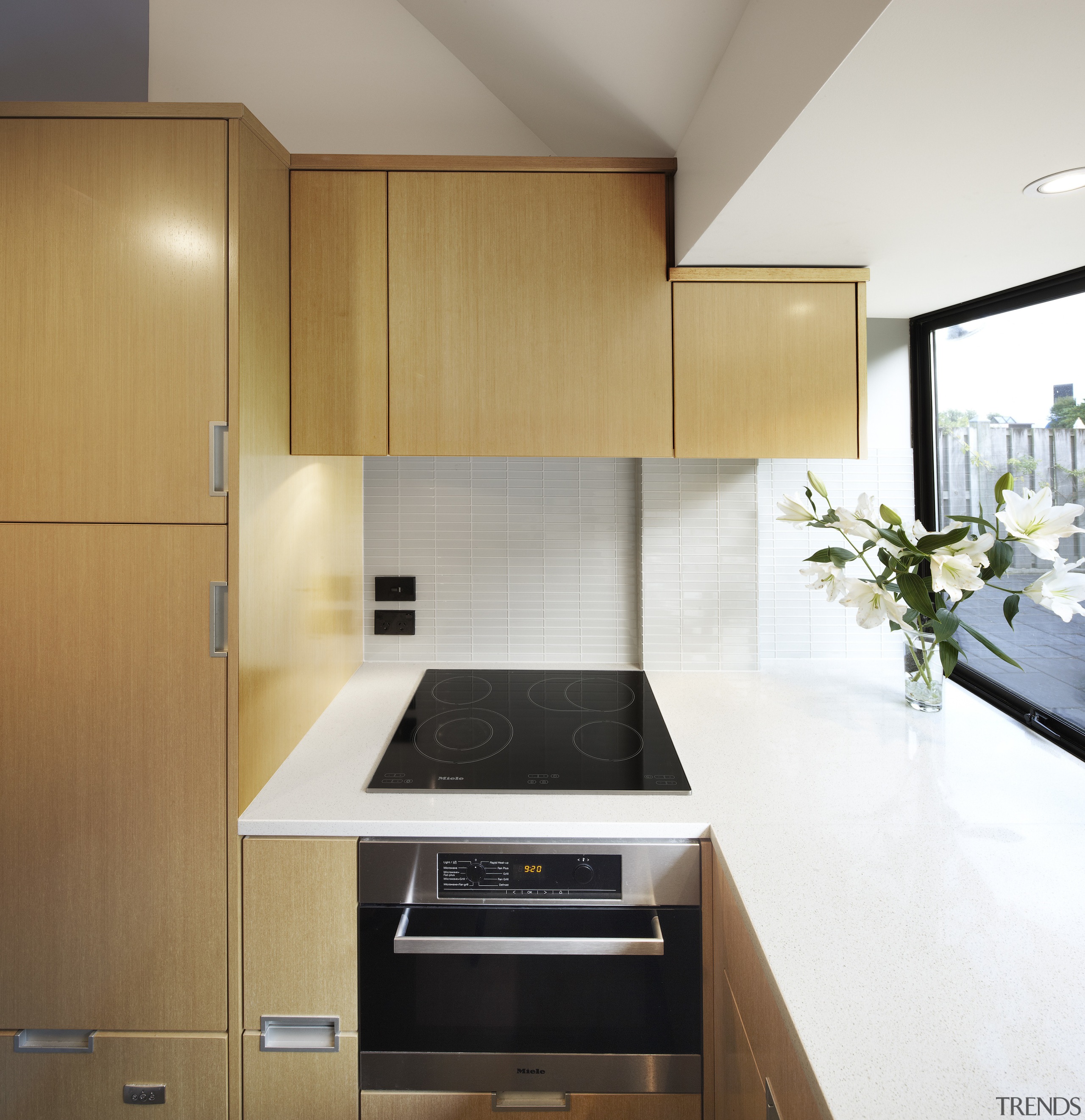 View of a kitchen designed by Ingrid Geldof cabinetry, countertop, cuisine classique, interior design, kitchen, white