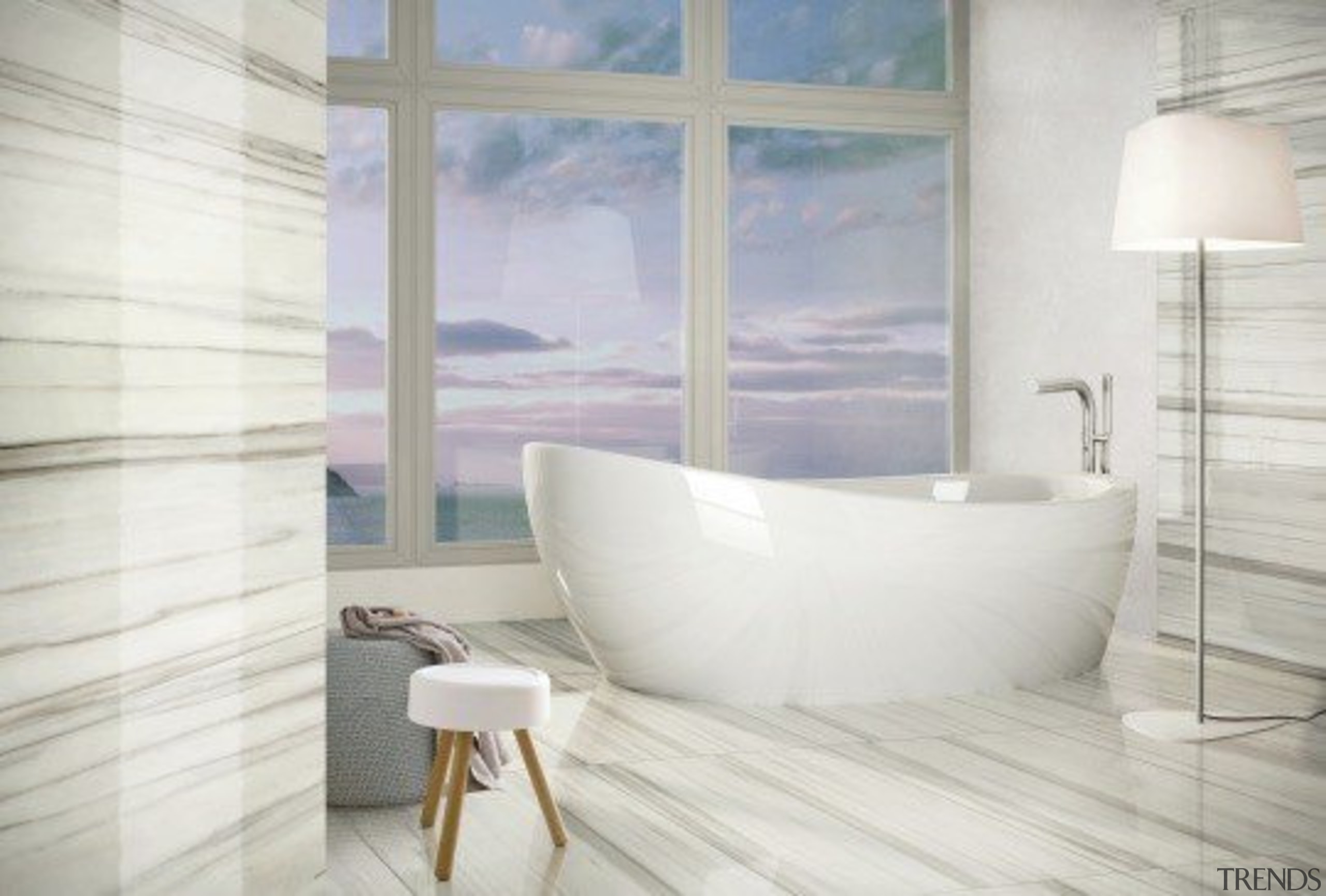 Marmo Zebrino - Marmo Zebrino - bathroom | bathroom, ceramic, floor, flooring, home, interior design, plumbing fixture, product design, room, tap, tile, toilet seat, wall, window, white, gray