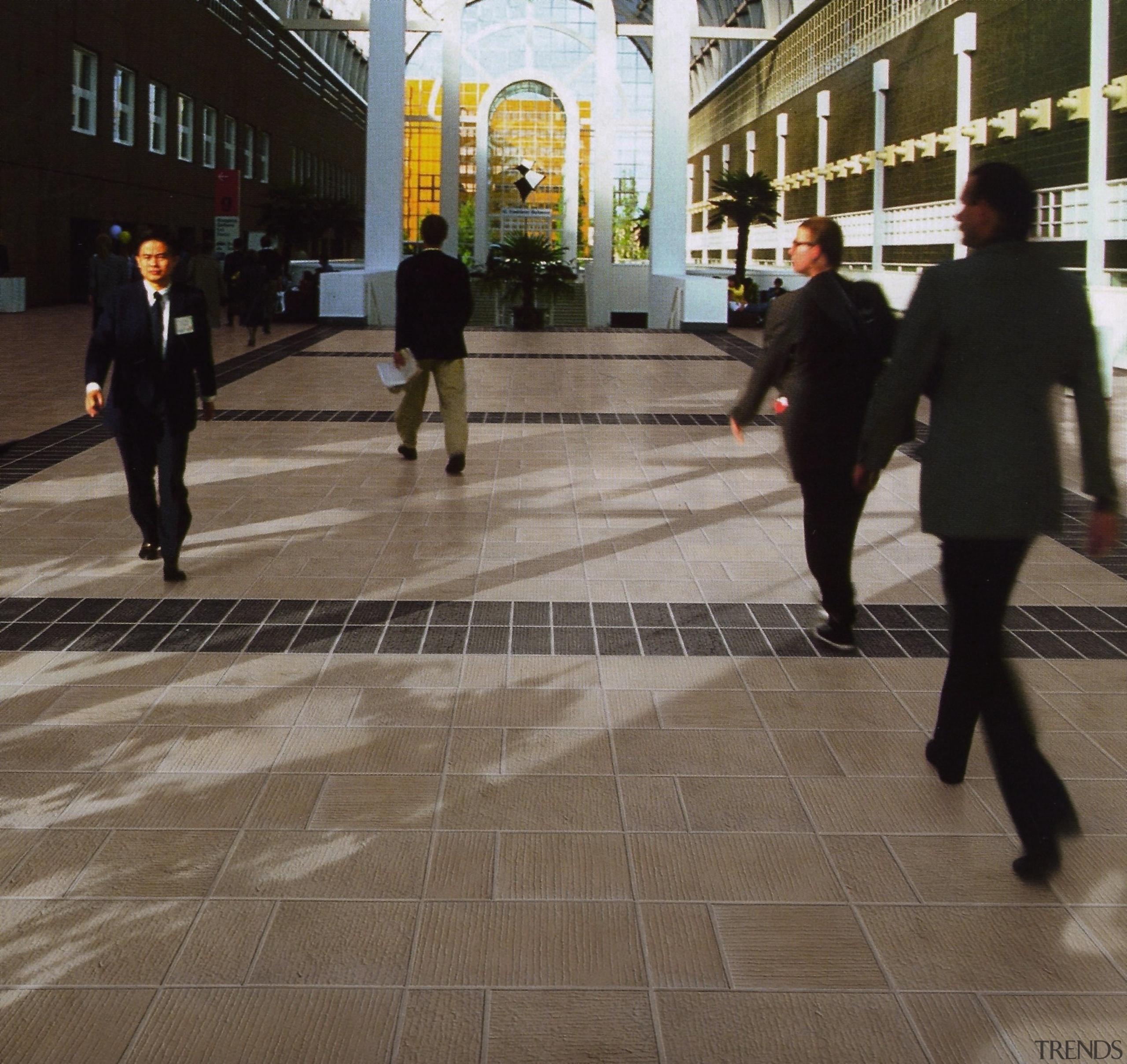 Textured ceramic Urban Life pavers are hard wearing, city, floor, flooring, infrastructure, pedestrian, public space, road, road surface, sidewalk, snapshot, street, urban area, brown