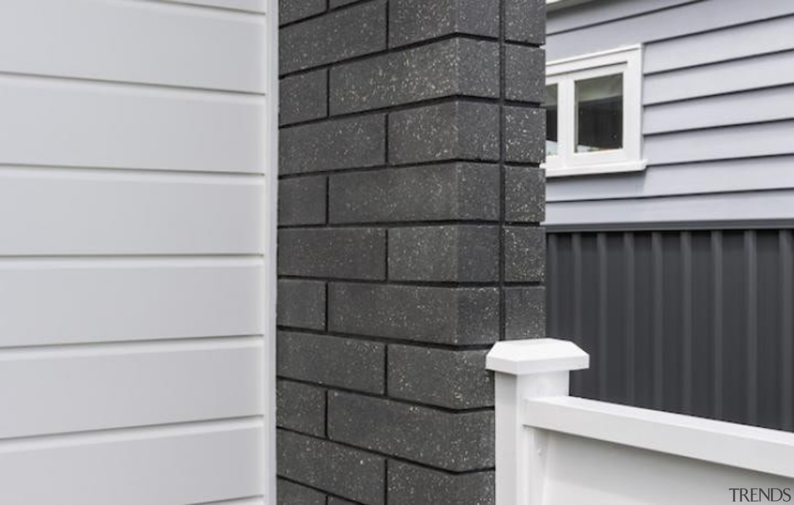 A-lign Concealed Fix 05 - A-lign Concealed Fix brick, brickwork, facade, home, house, roof, siding, stone wall, wall, window, wood stain, gray, black