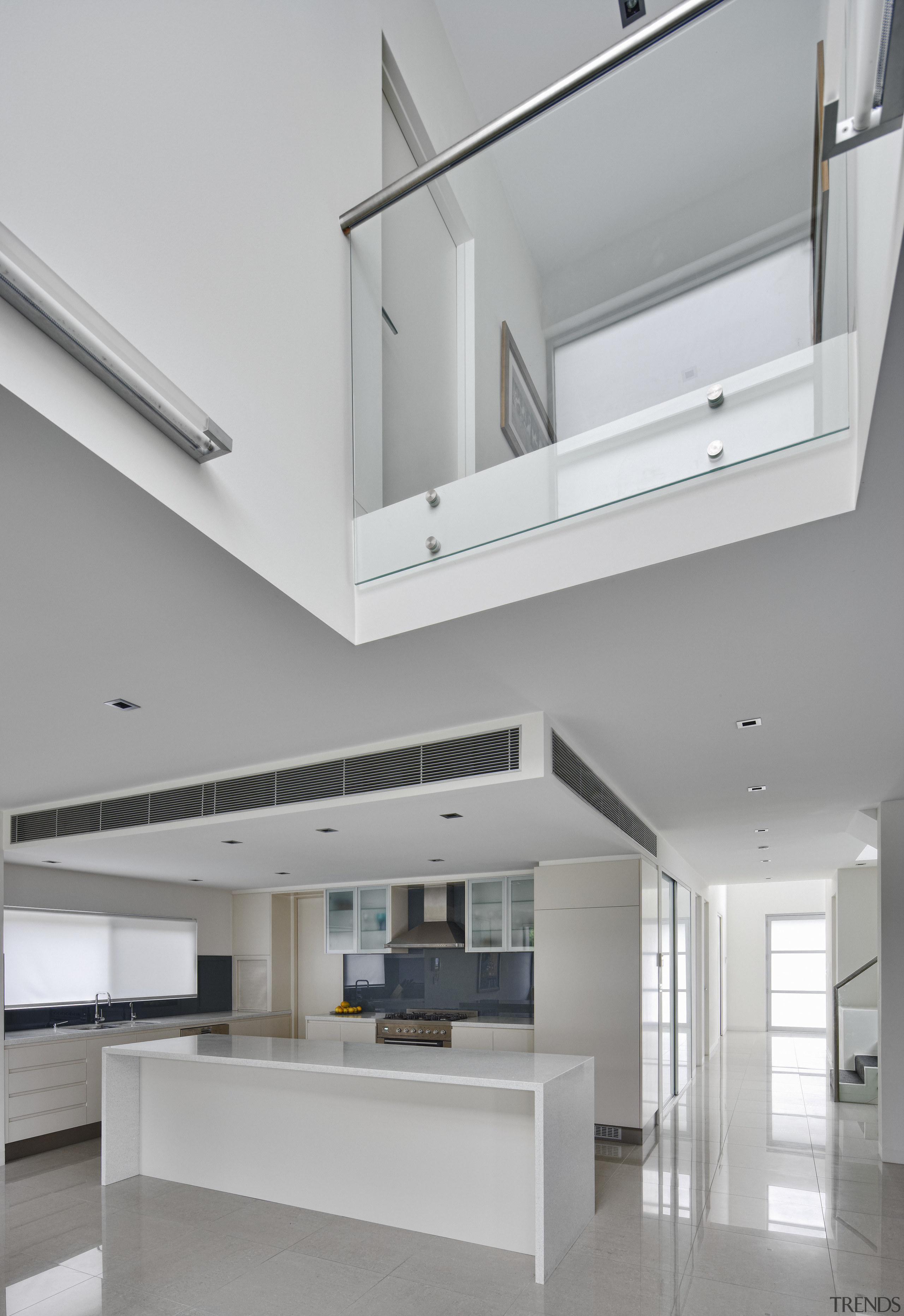 Large two story familyhome by Starr Constructions. Designed architecture, ceiling, daylighting, handrail, home, house, interior design, product design, real estate, gray