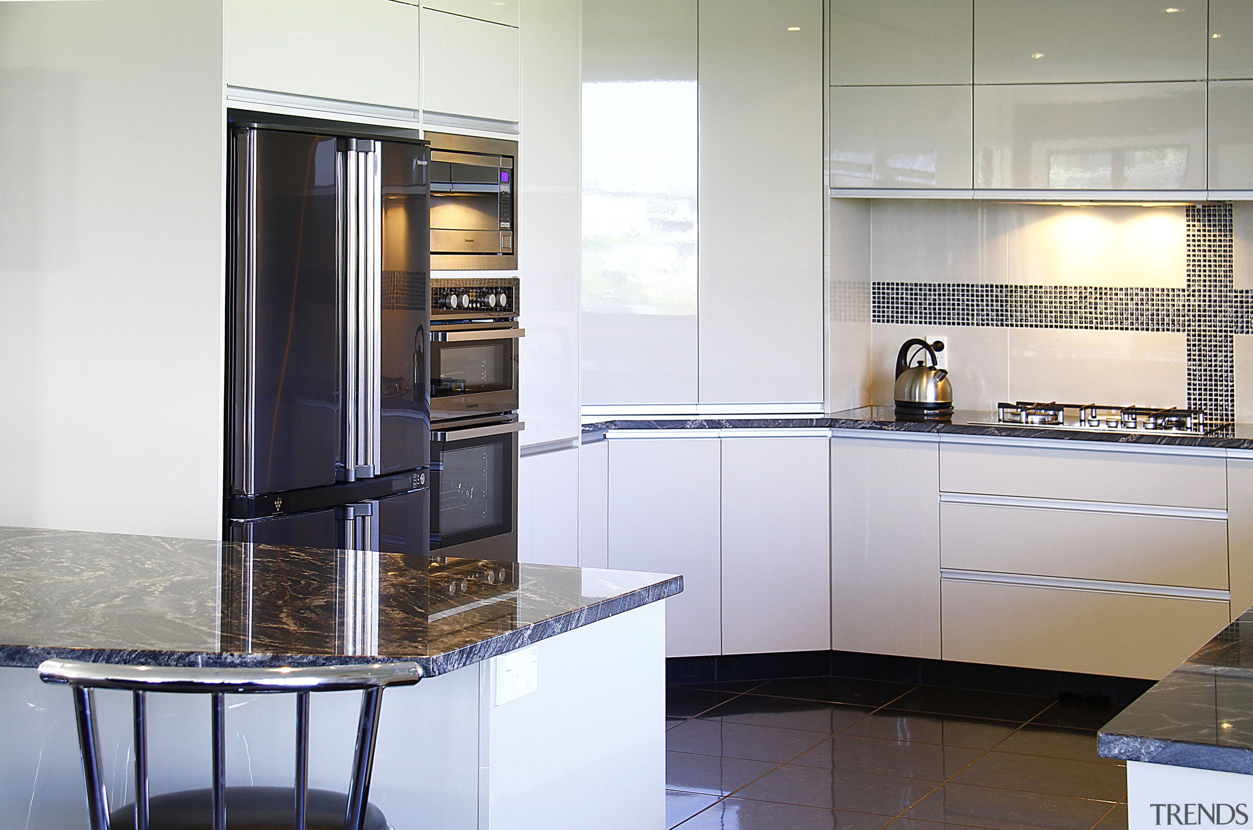 This home won the Registered Master Builders House cabinetry, countertop, cuisine classique, home appliance, interior design, kitchen, kitchen appliance, kitchen stove, major appliance, refrigerator, room, white