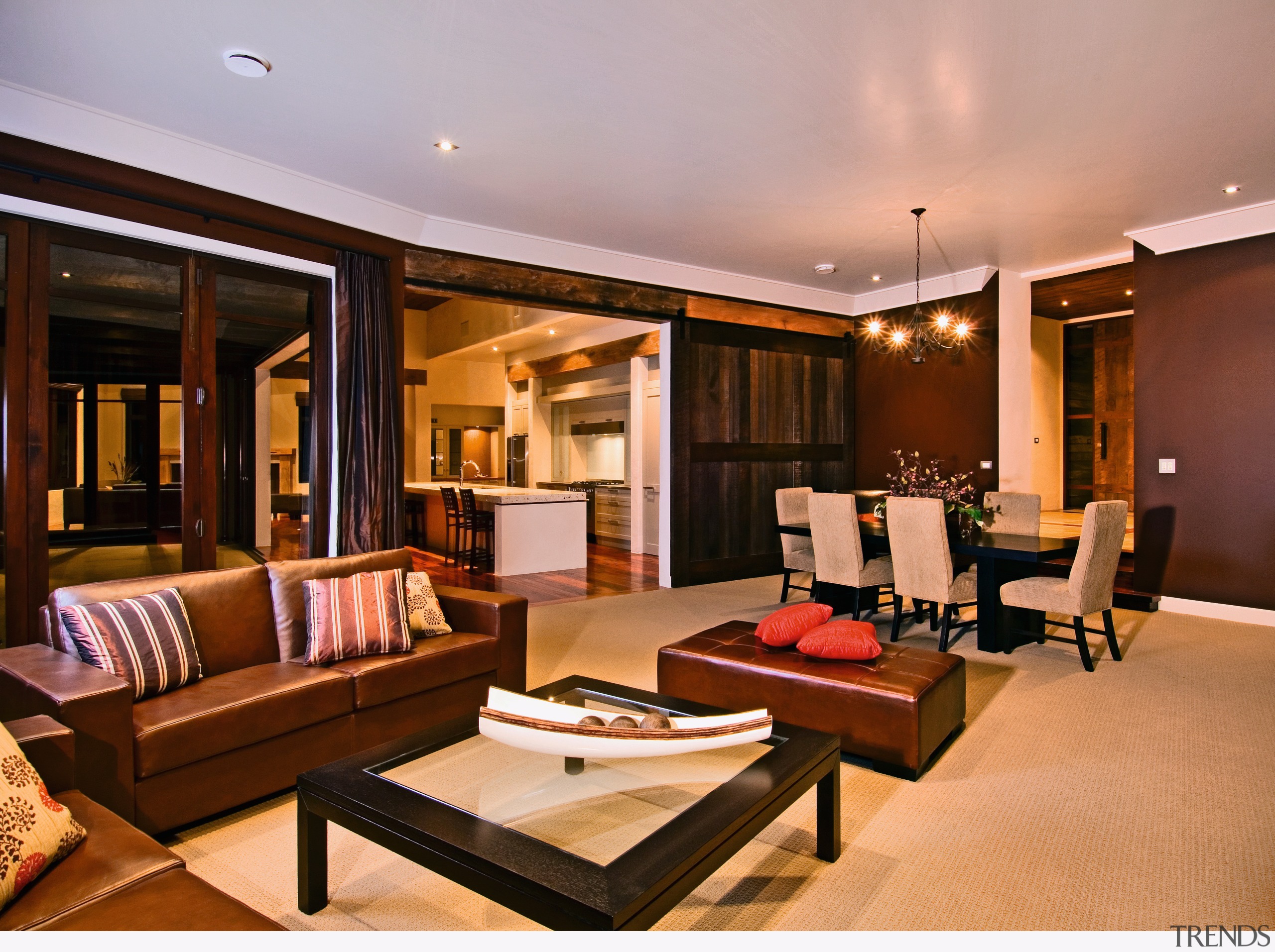 view ofs the formal living area with a ceiling, home, interior design, living room, property, real estate, room, suite, brown, orange